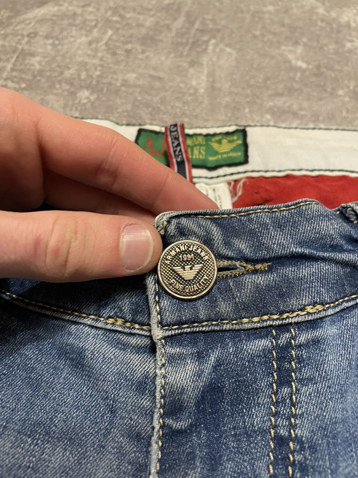 Armani × Vintage Vintage Armani Jeans Denim 33 Size Size US 33 - 20 Thumbnail