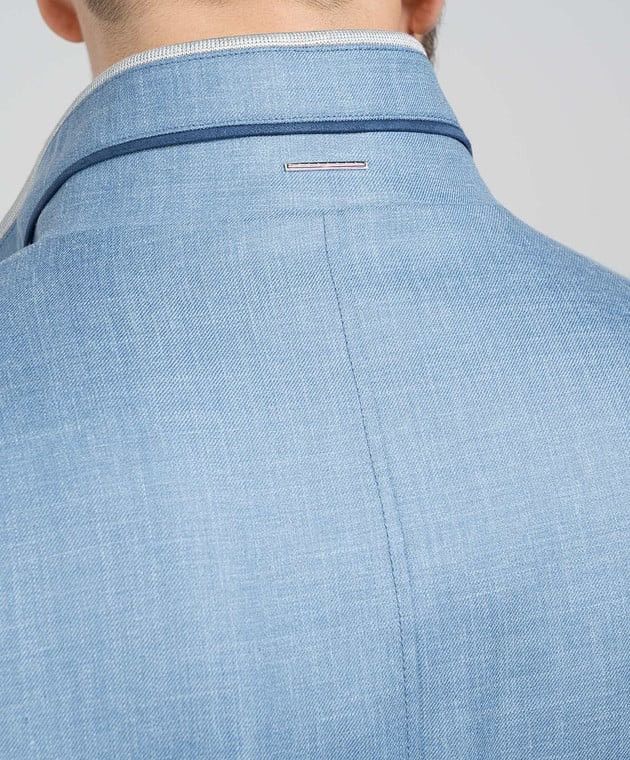 Stefano Ricci RRP~$5790 Stefano Ricci Wool Silk Linen Bomber Jacket Zip Size US L / EU 52-54 / 3 - 5 Thumbnail