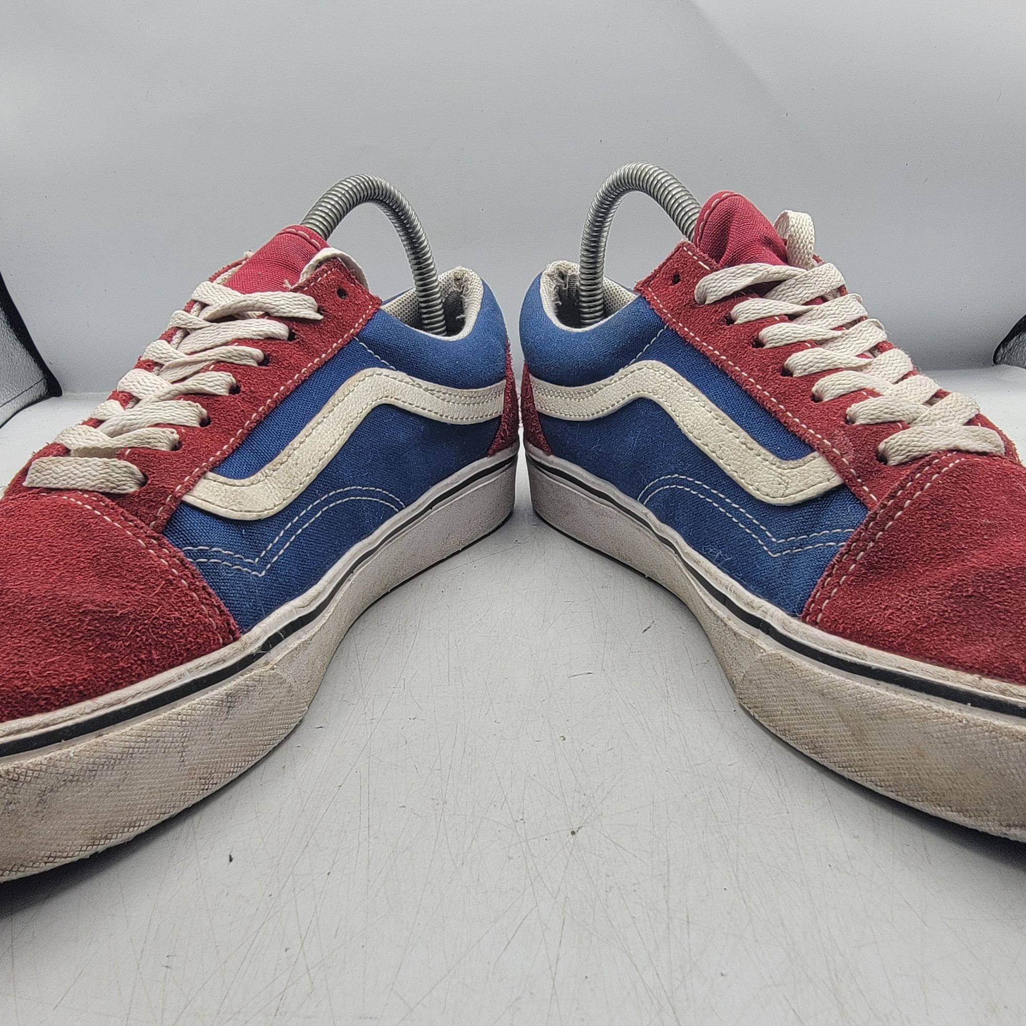 Vans Vans Old Skool Women 8.5 Red Blue White Sneaker Shoes Casual Size US 8.5 / IT 38.5 - 3 Thumbnail