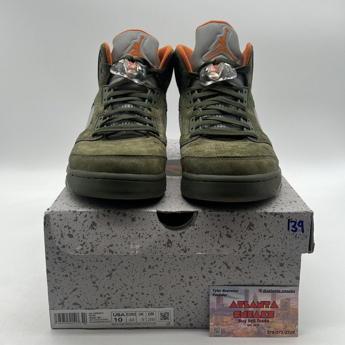 Jordan Brand Air Jordan 5 Olive Size US 10 / EU 43 - 2 Thumbnail