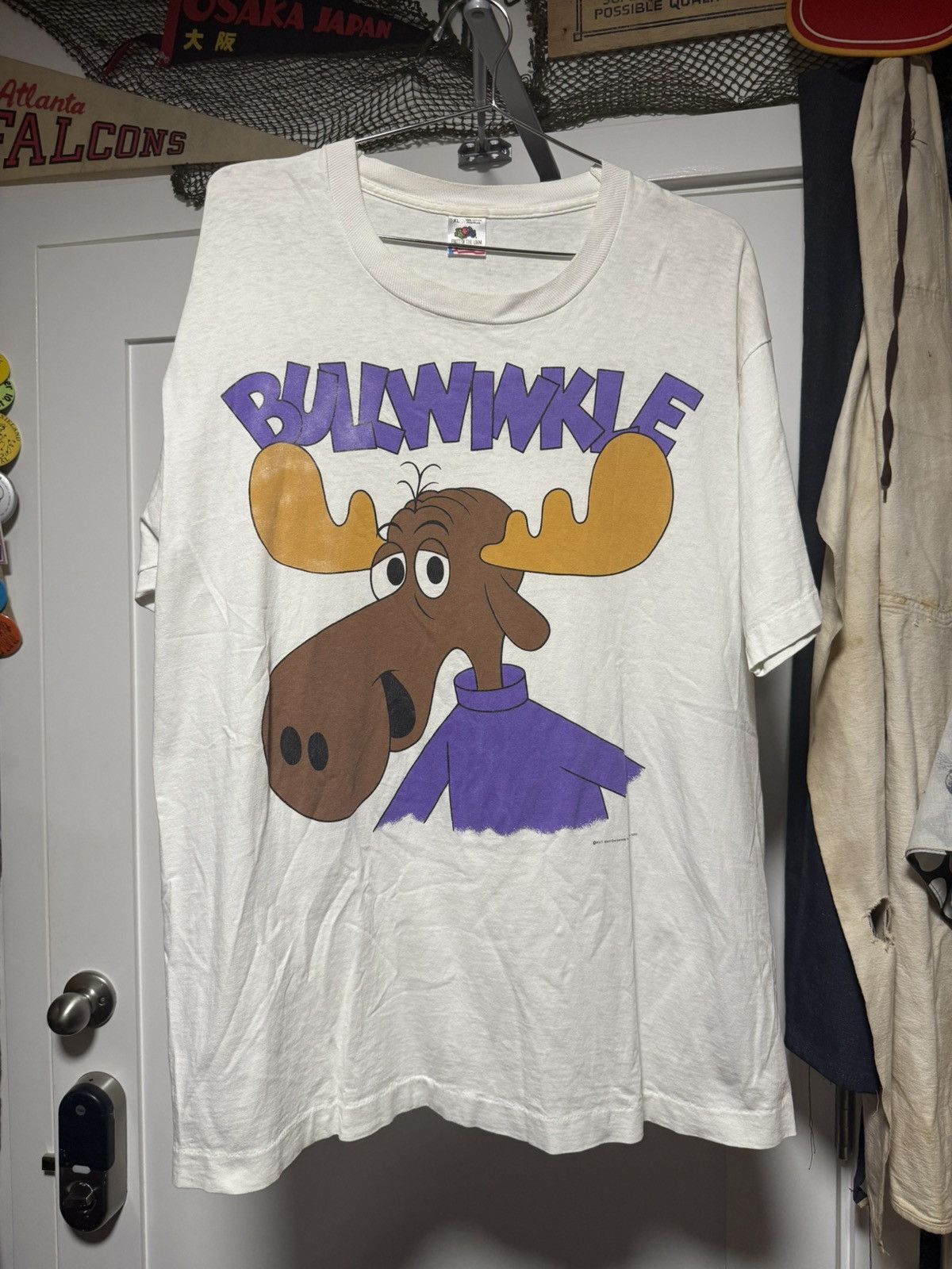 Vintage 1990 Bullwinkle Shirt Size US XL / EU 56 / 4 - 1 Thumbnail