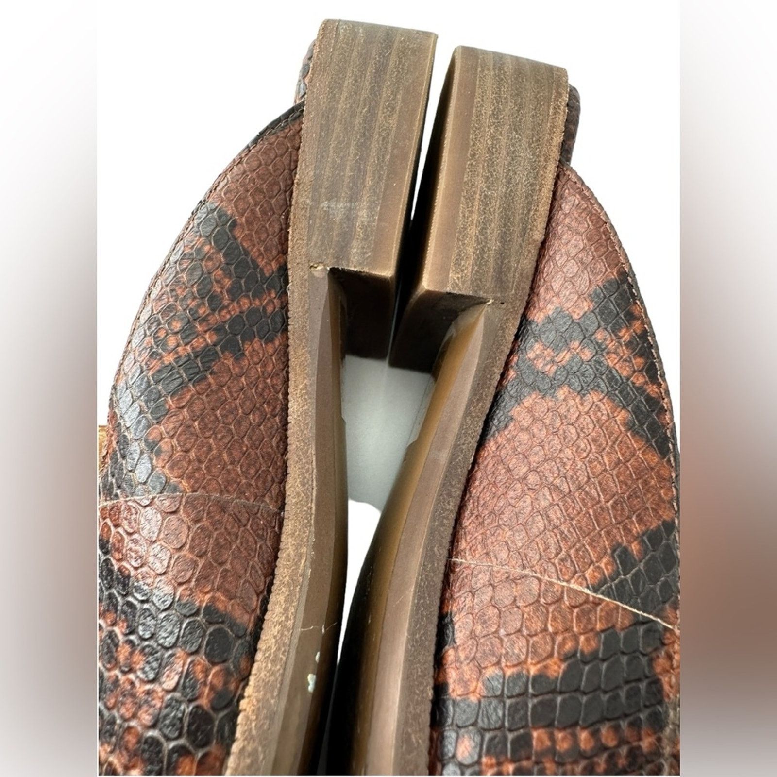 Madewell Madewell The Frances Loafer Mule in Snake Embossed Size US 7.5 / IT 37.5 - 9 Thumbnail