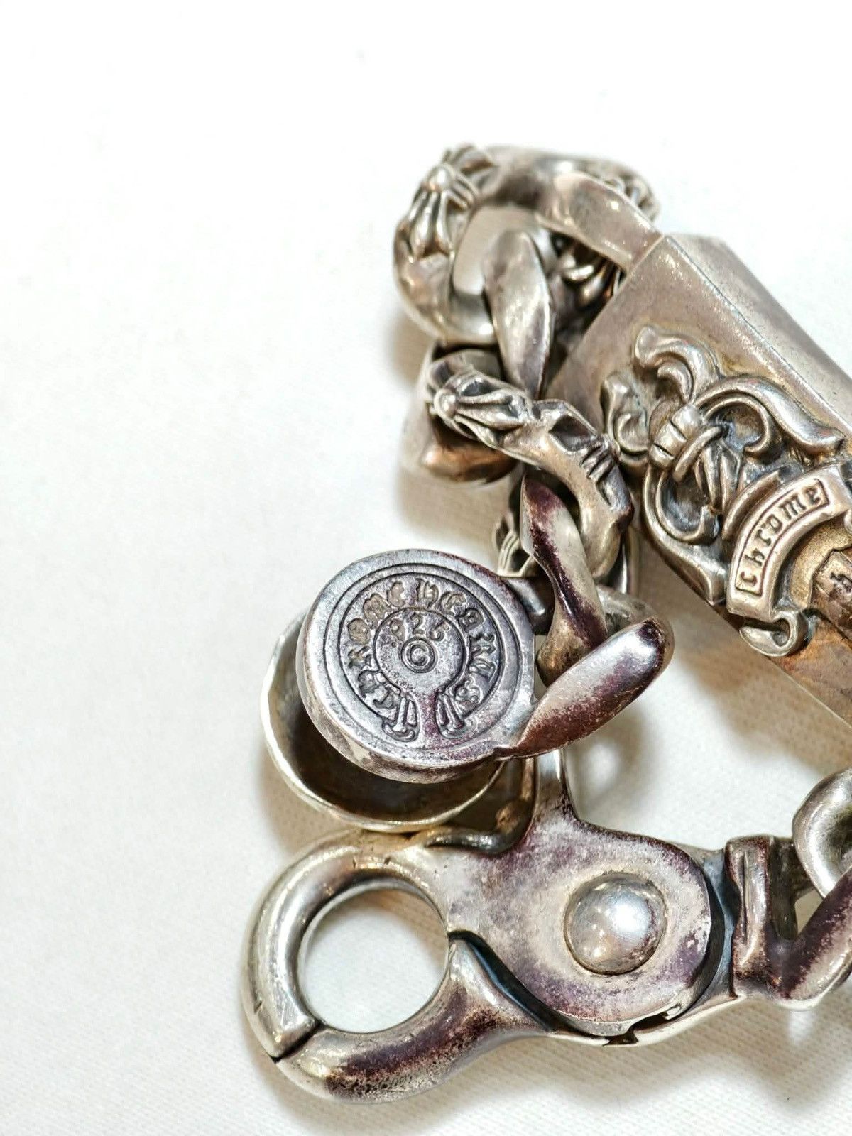 Chrome Hearts Chrome Hearts Dagger ID Bracelet Fancy Links Size ONE SIZE - 9 Thumbnail