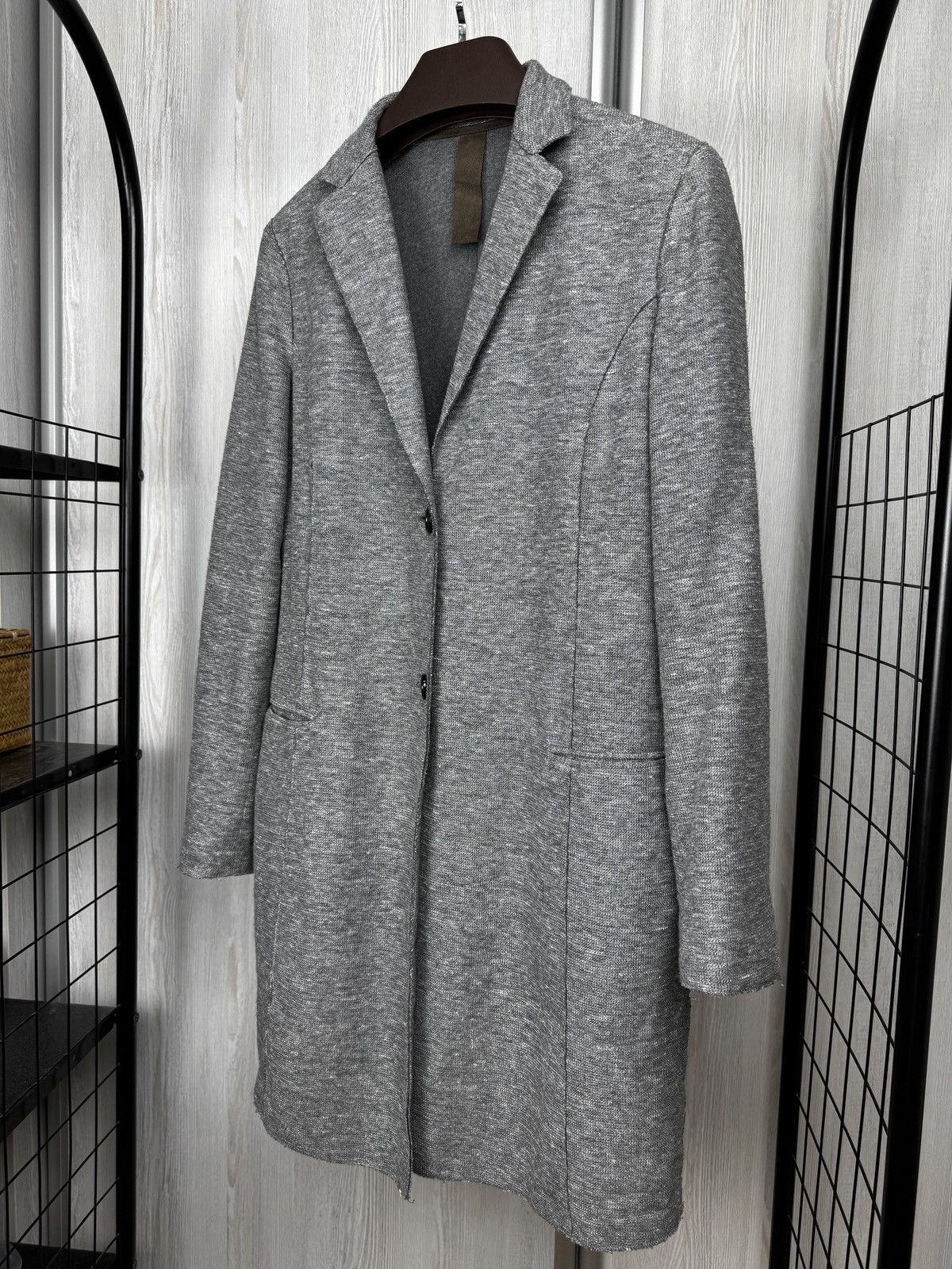 Eleventy Eleventy grey linen blend made in italy blazer coat Size L / US 10 / IT 46 - 5 Thumbnail