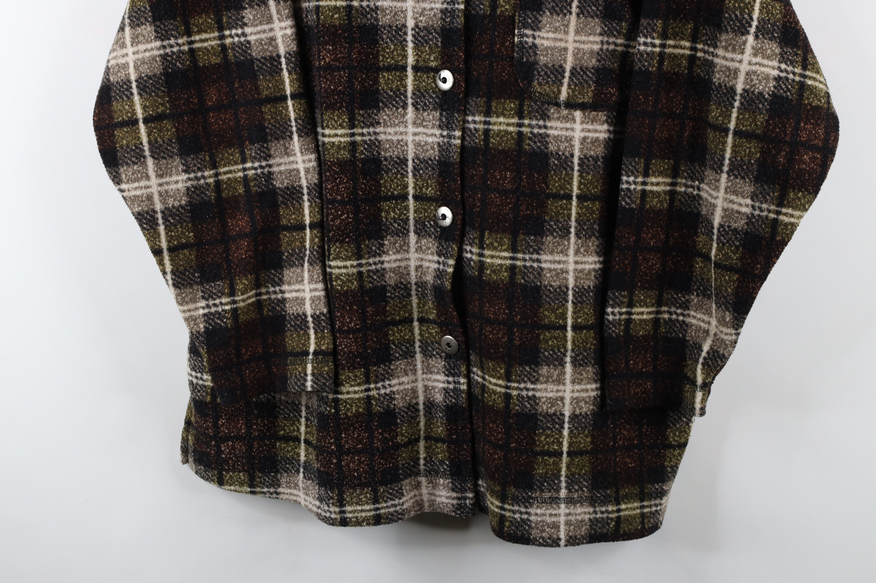 Vintage Vintage 90s Streetwear Button Shirt Jacket Jac Shirt Plaid Size XL / US 12-14 / IT 48-50 - 3 Thumbnail