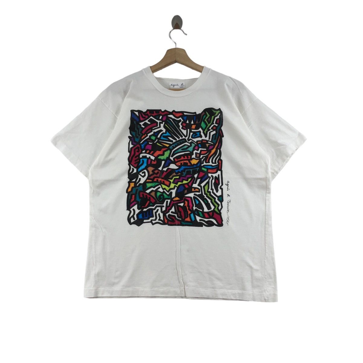 Vintage AGNES B JonOne Art T-Shirt Pop Art