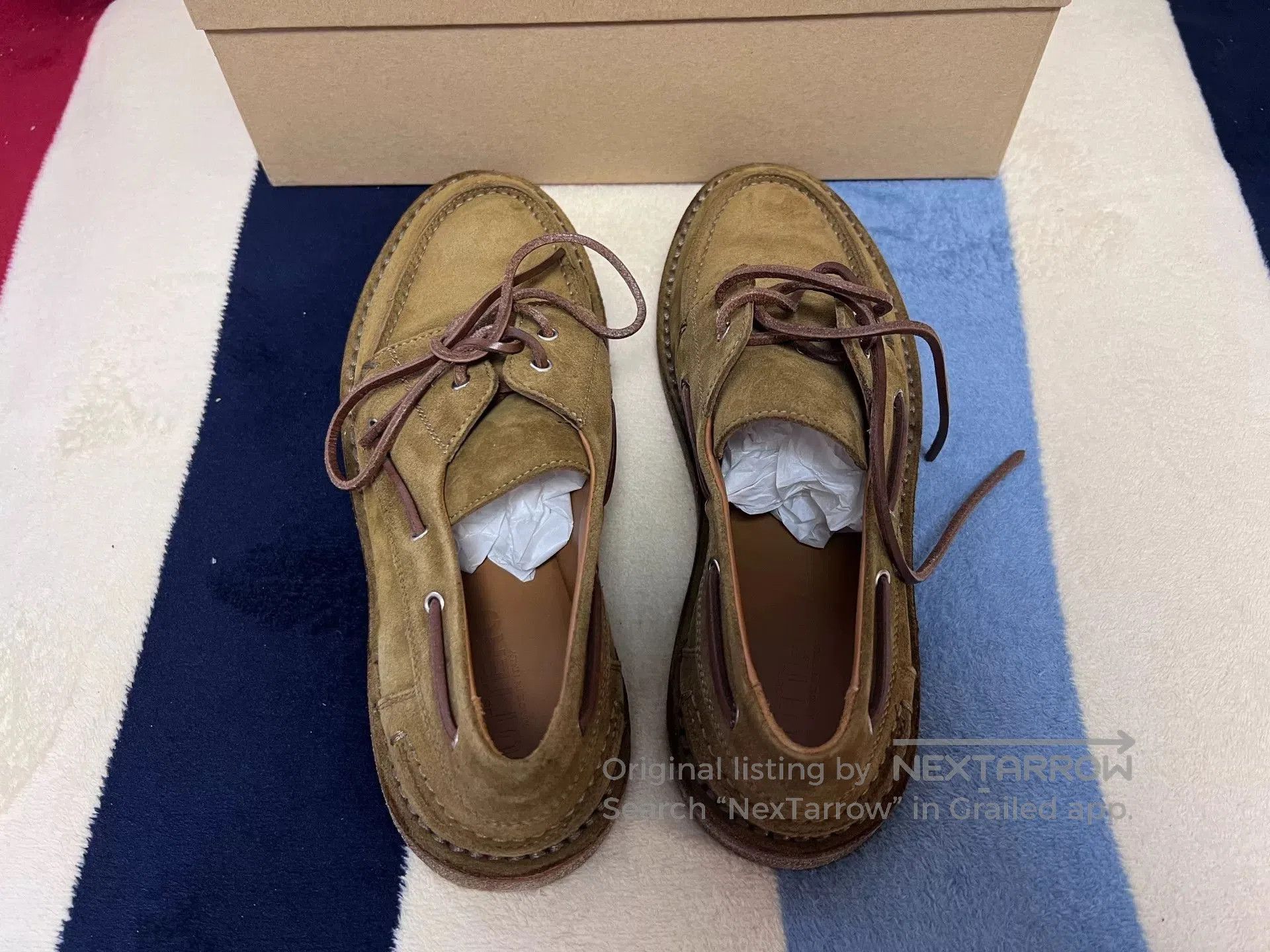 Buttero BUTTERO b9322 Deep Khaki Boat Shoes. Size US 7 / EU 40 - 4 Thumbnail