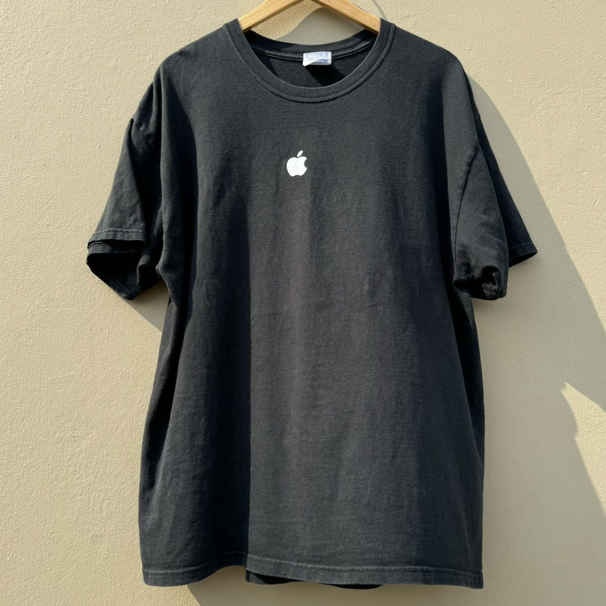 image of Apple Logo Tee in Black, Men's (Size XL)