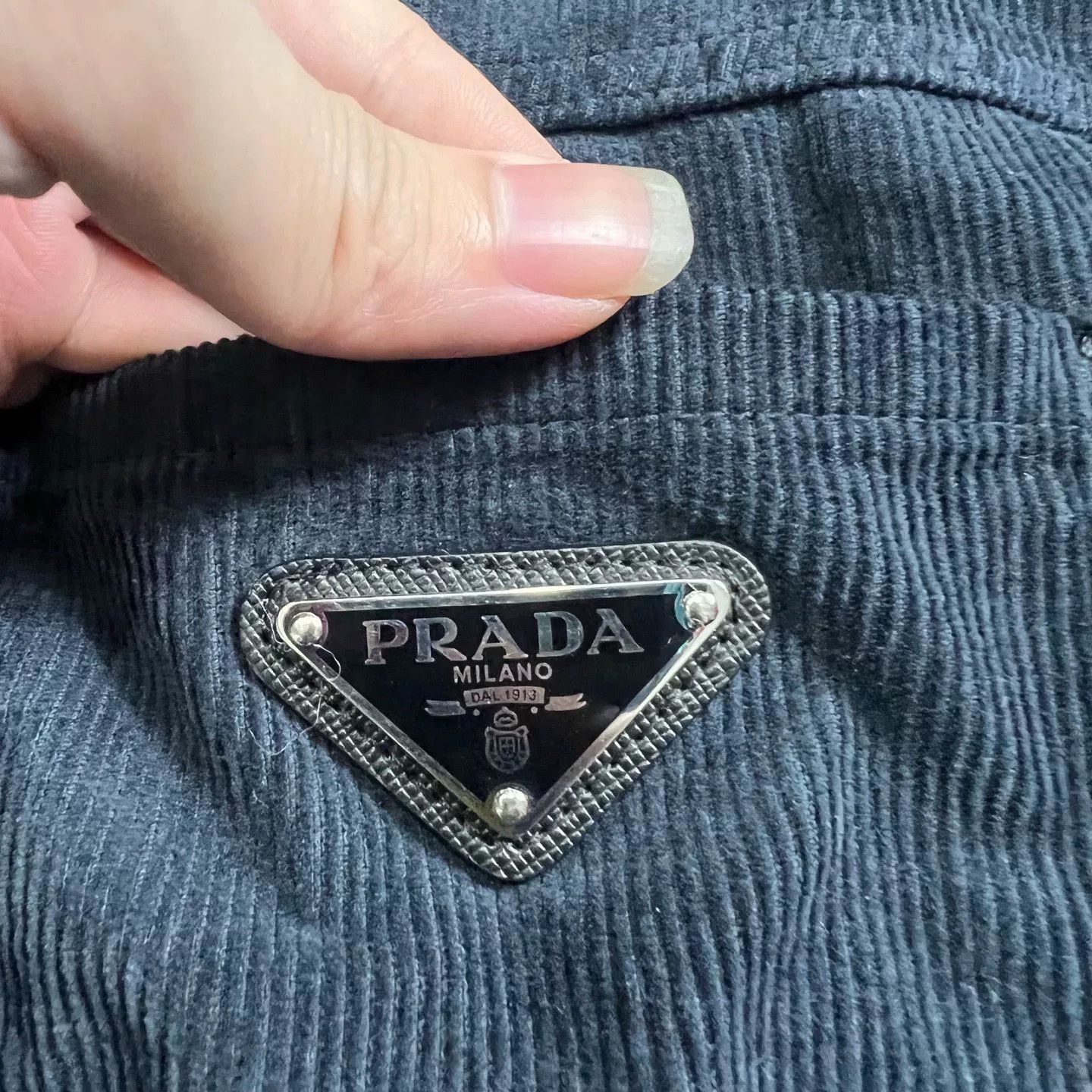 Prada prada corduroy long sleeve shirt Size US L / EU 52-54 / 3 - 4 Thumbnail