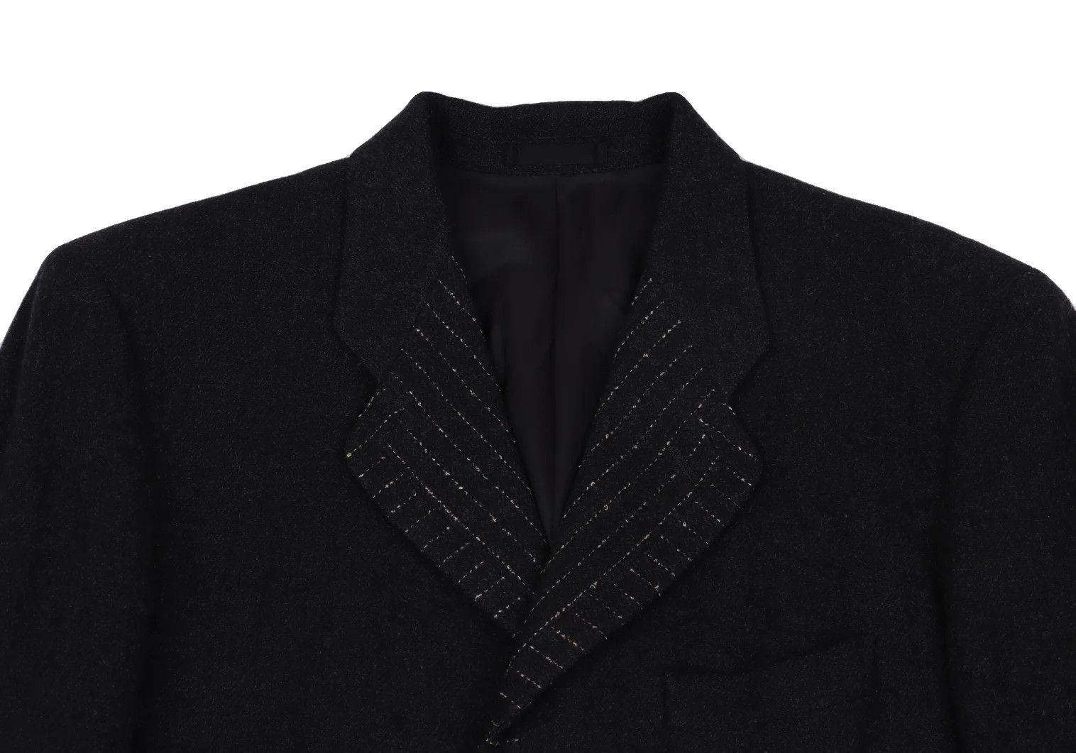 Issey Miyake Striped Design Jacket in Charcoal Size M Size US M / EU 48-50 / 2 - 2 Thumbnail