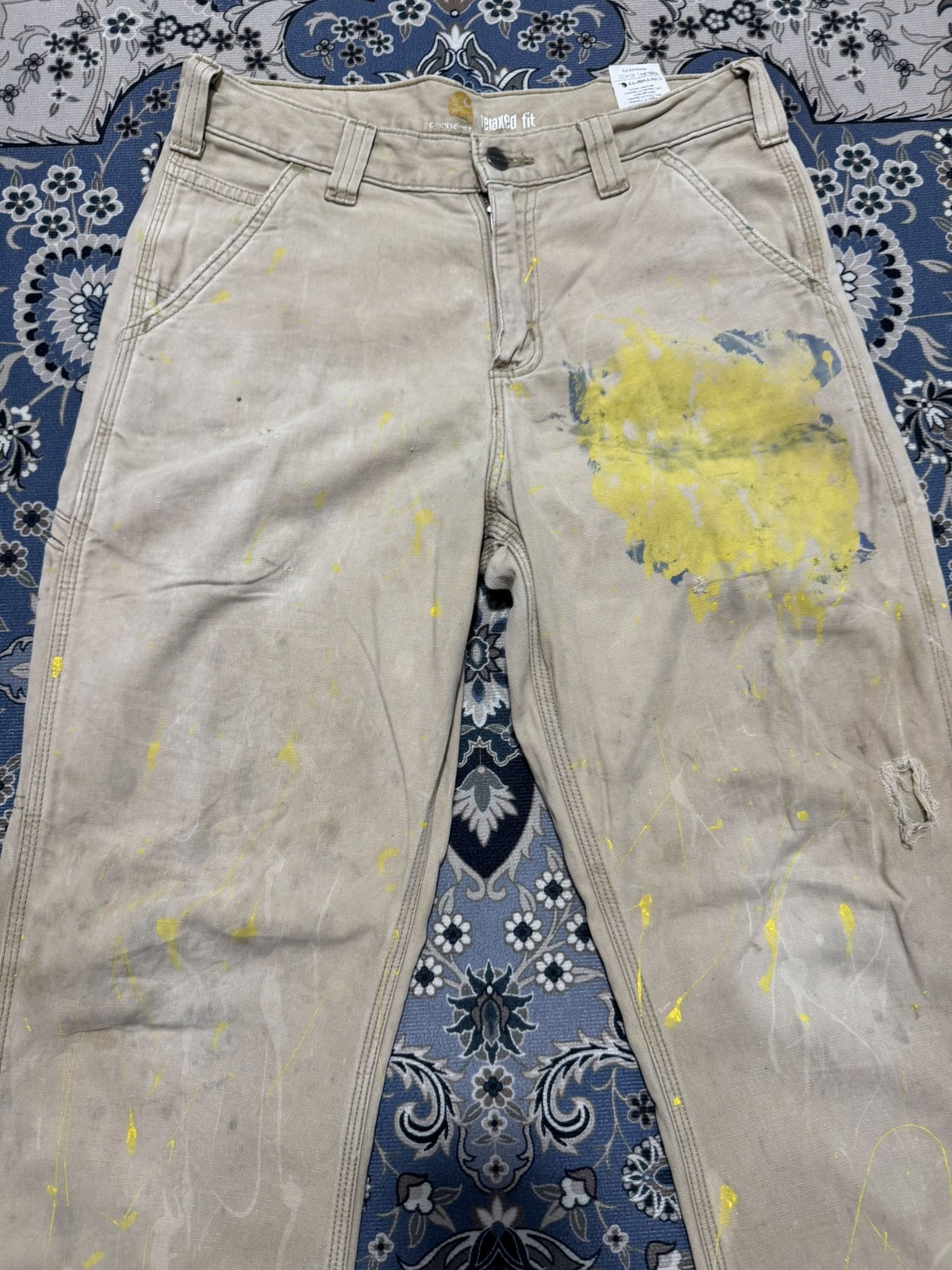 Carhartt × Carhartt Wip Vintage Carhartt Workers Painter Distressed Carpenter Pants Size US 30 / EU 46 - 2 Thumbnail