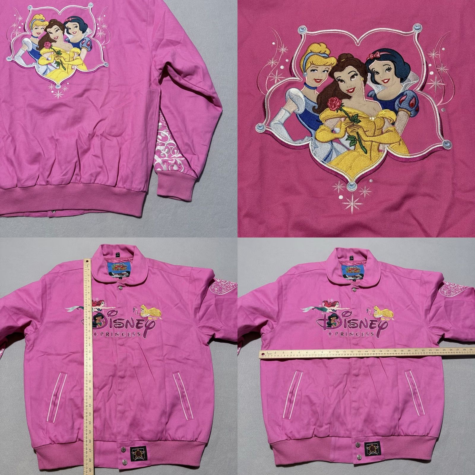 JH Design VINTAGE Disney Princess Daytona 500 JH Design Racing Jacket Pink Women Large NASCAR - Large Size L / US 10 / IT 46 - 9 Thumbnail