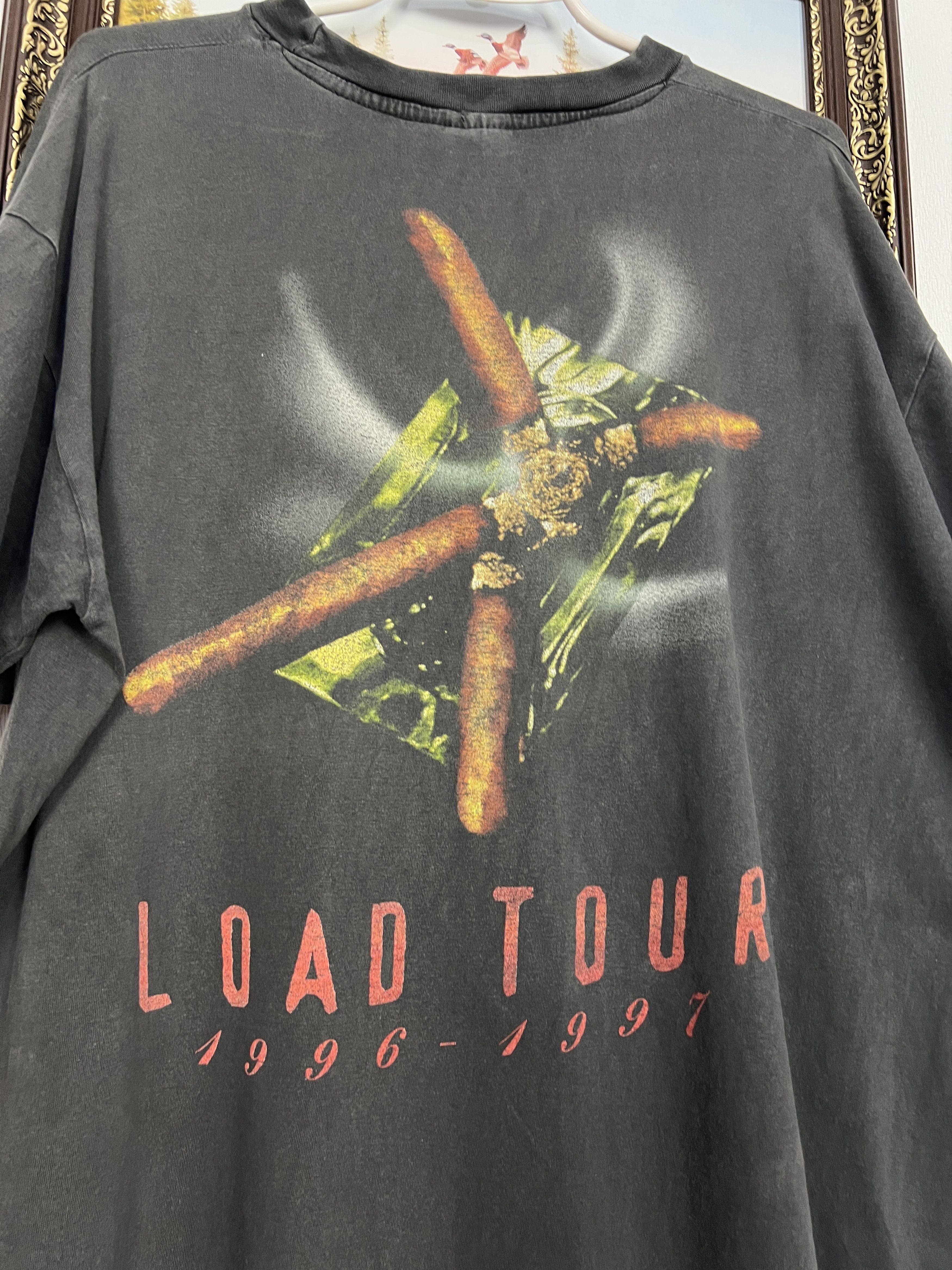 Vintage Metallica Load Tour Over Print Band Shirt Tee Rare Hype Size US XL / EU 56 / 4 - 9 Thumbnail