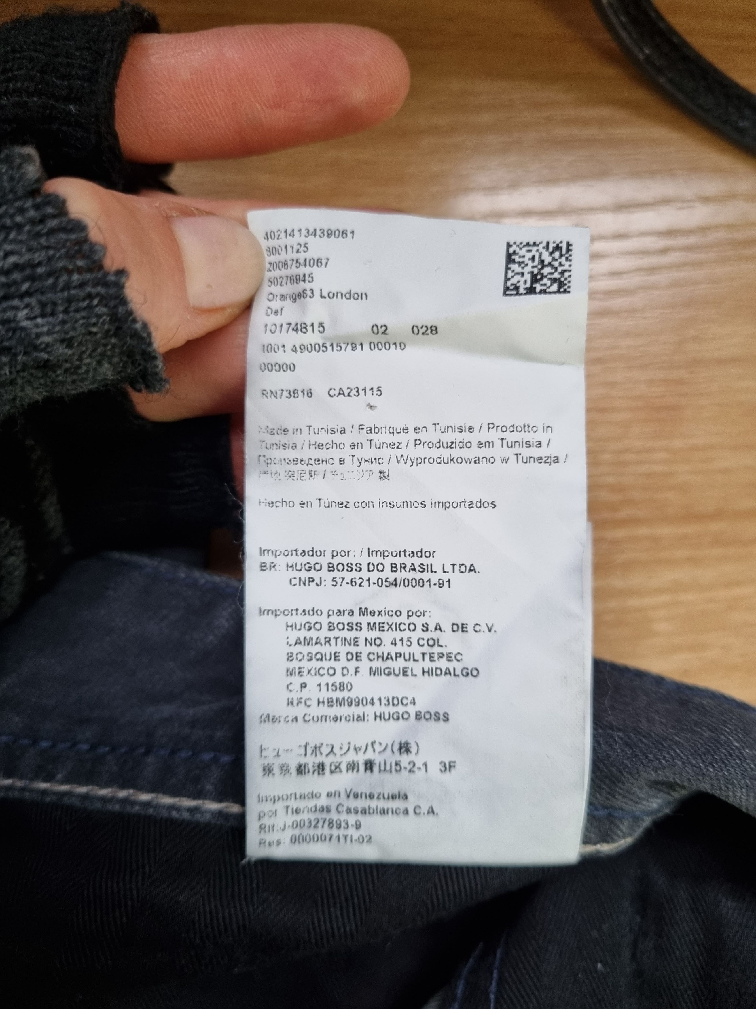 Hugo Boss Waxed Boss Orange 63 Denim Slim Fit Jeans Size US 36 / EU 52 - 12 Thumbnail