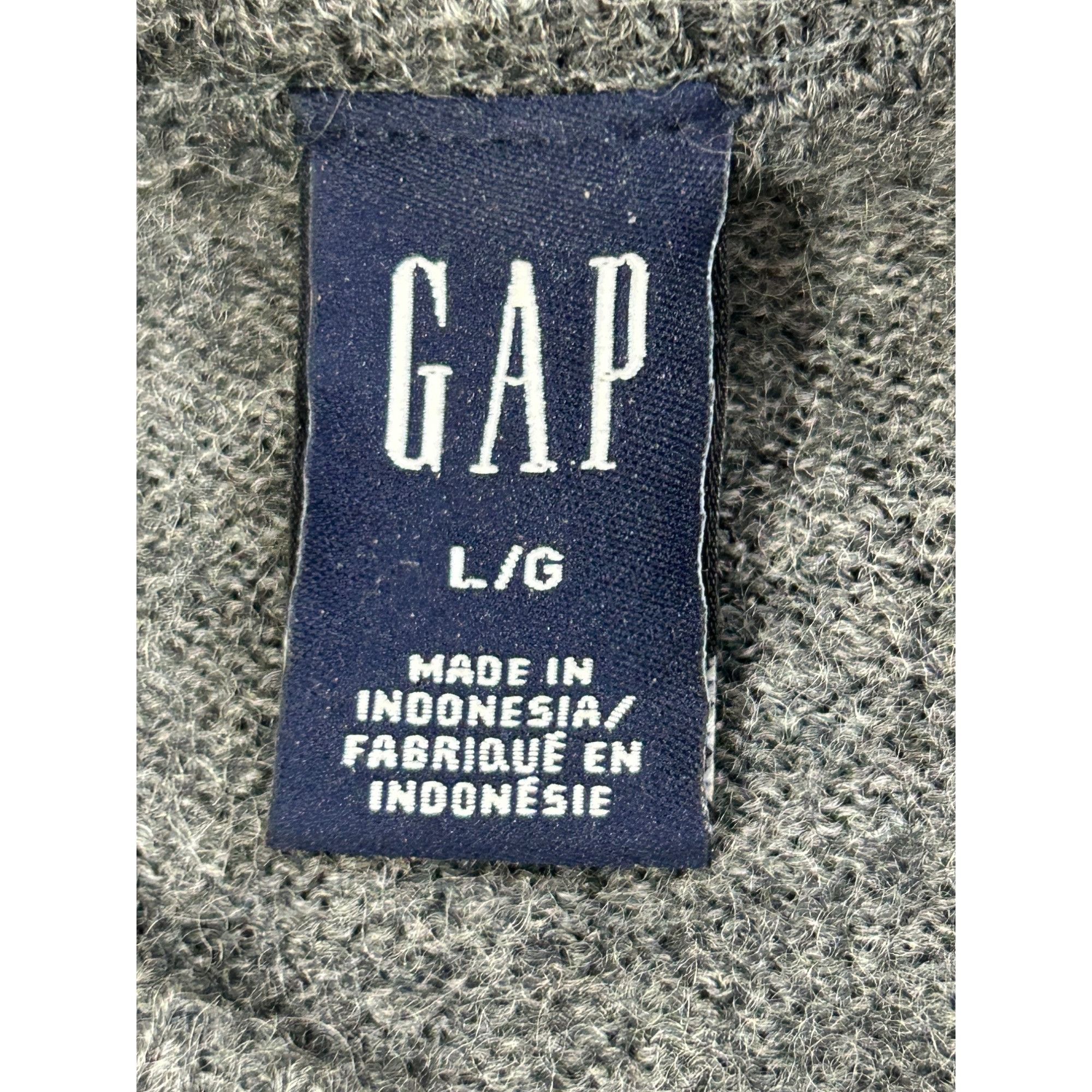 Gap Gap Men’s Sweater Grey L Pullover Ribbed Crewneck Wool Class Size US L / EU 52-54 / 3 - 4 Thumbnail