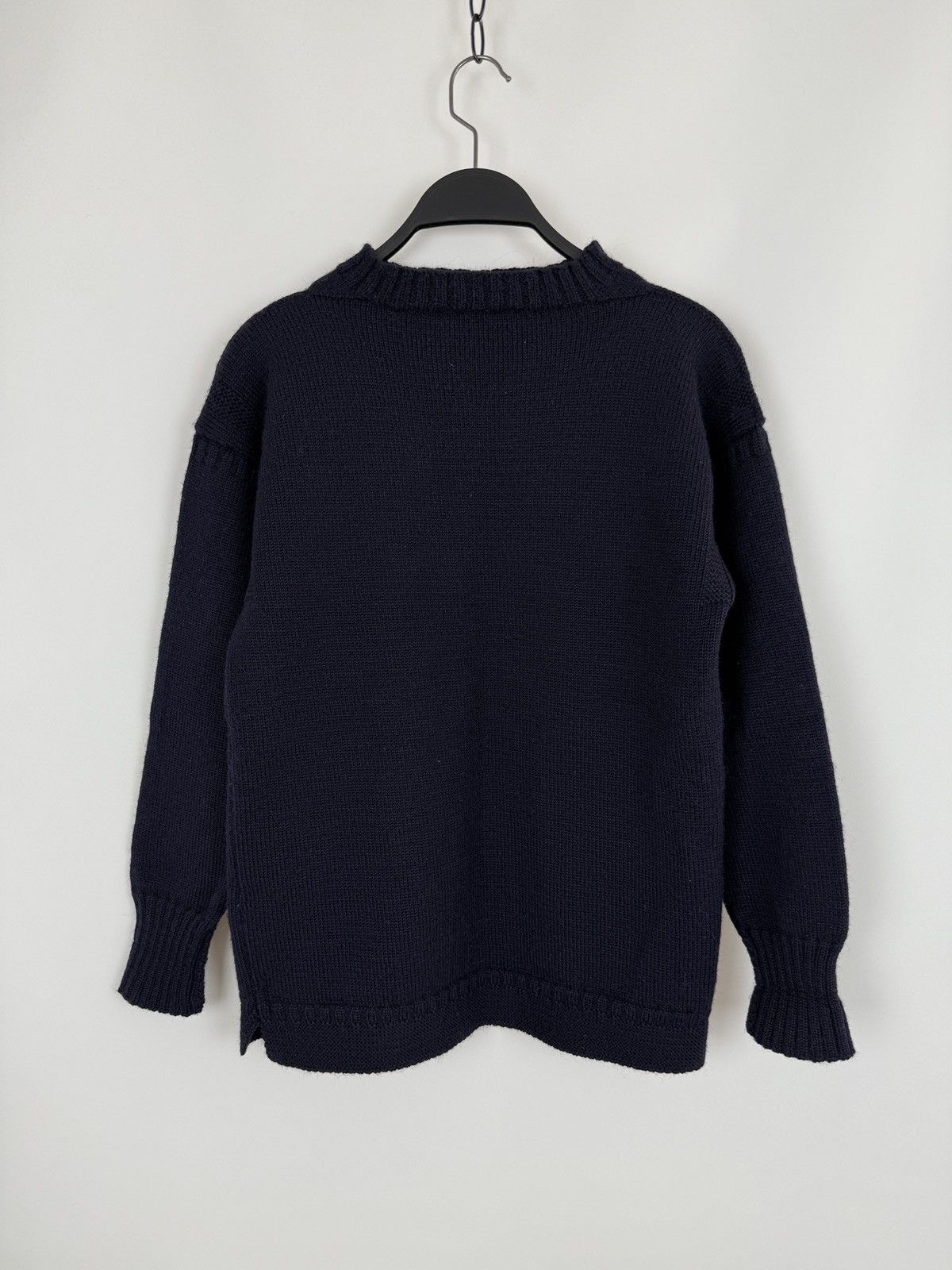 Le Tricoteur Guernsey 1980’s Vintage Jonelle DP Traditional Knit Guernsey Sweater Size L / US 10 / IT 46 - 3 Thumbnail