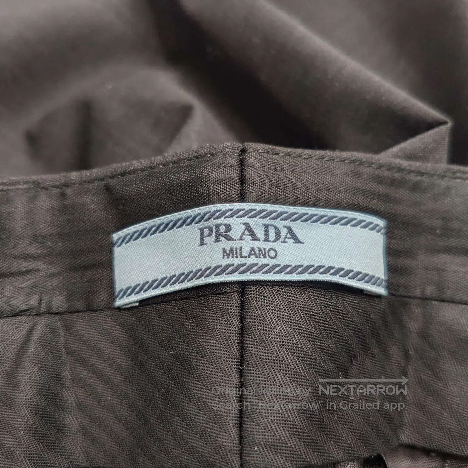 Prada Black Wool Long Pants in Size 38 .