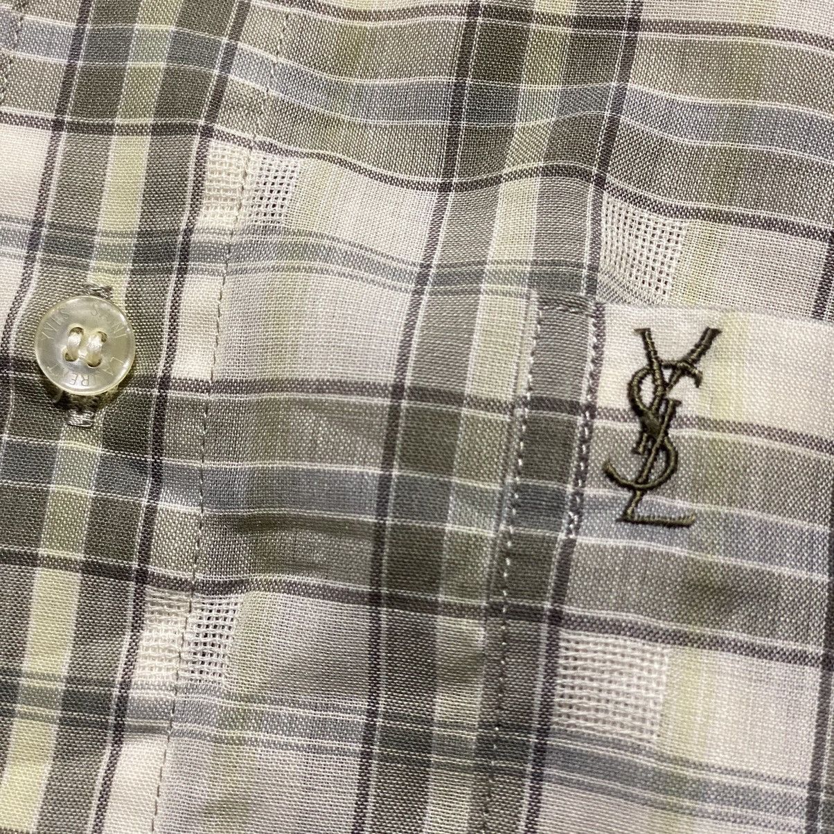 Yves Saint Laurent YSL Yves Saint Laurent Plaid Small Logo Size US L / EU 52-54 / 3 - 4 Thumbnail