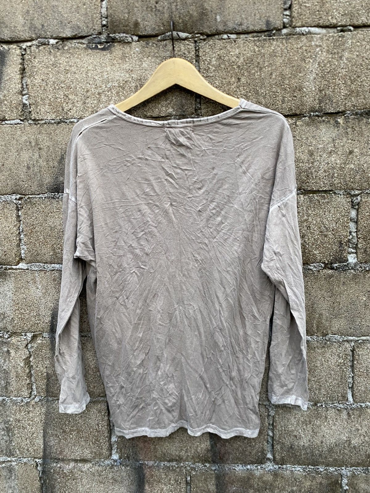 20471120 × If Six Was Nine × Isamu Katayama Backlash Vintage blue factoy “eat dust” washed longsleeve Size US L / EU 52-54 / 3 - 7 Thumbnail