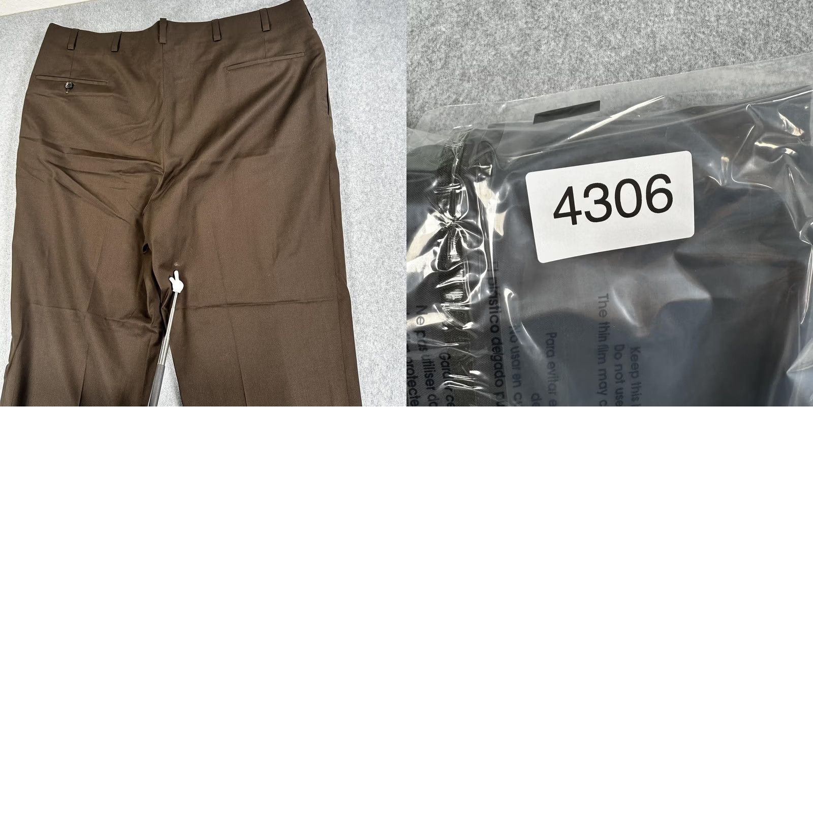 Vintage Oxford Clothes Mens Dress Pants 34x30 Brown Pleated Cuffed Straight Leg Business Formal Slashed Pockets Classic Fit Pants Boys? Size US 34 / EU 50 - 10 Thumbnail