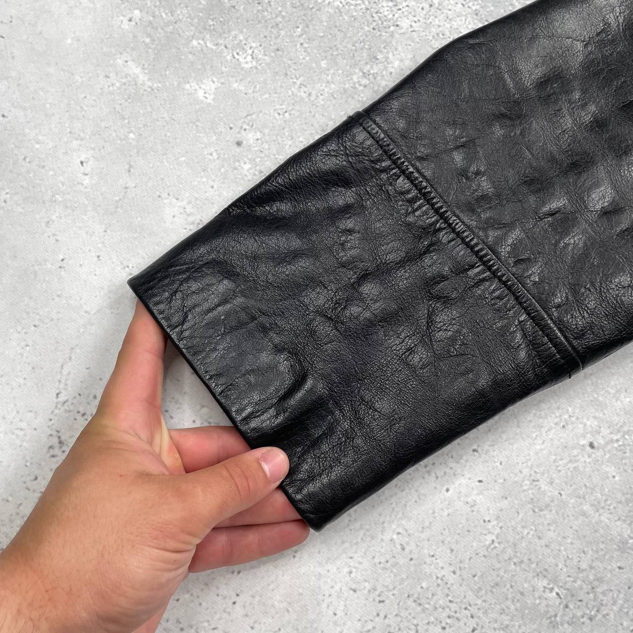 Kenzo Vintage Kenzo Homme Mid-Length Calf Leather Jacket Black L Size US L / EU 52-54 / 3 - 16 Thumbnail