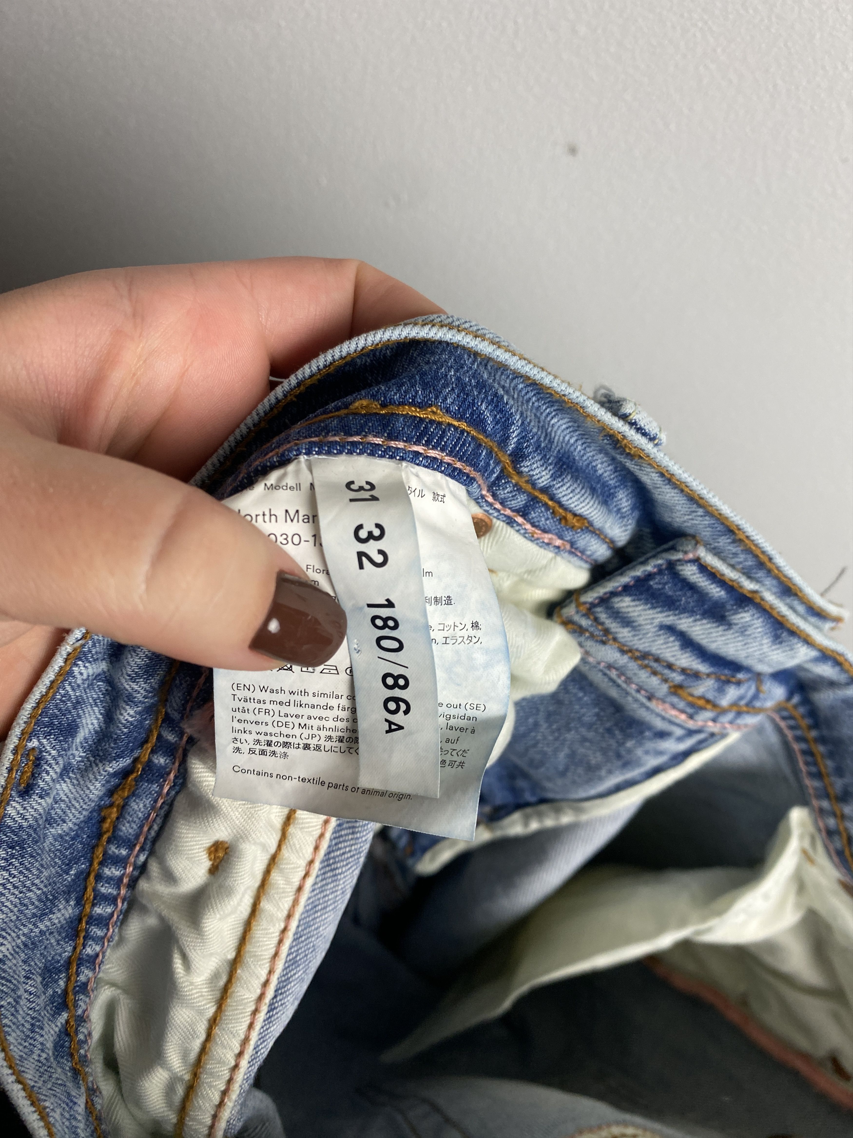 Acne Studios Acne Studios Bla Konst North Marble Wash denim jeans pants Size US 31 - 6 Thumbnail