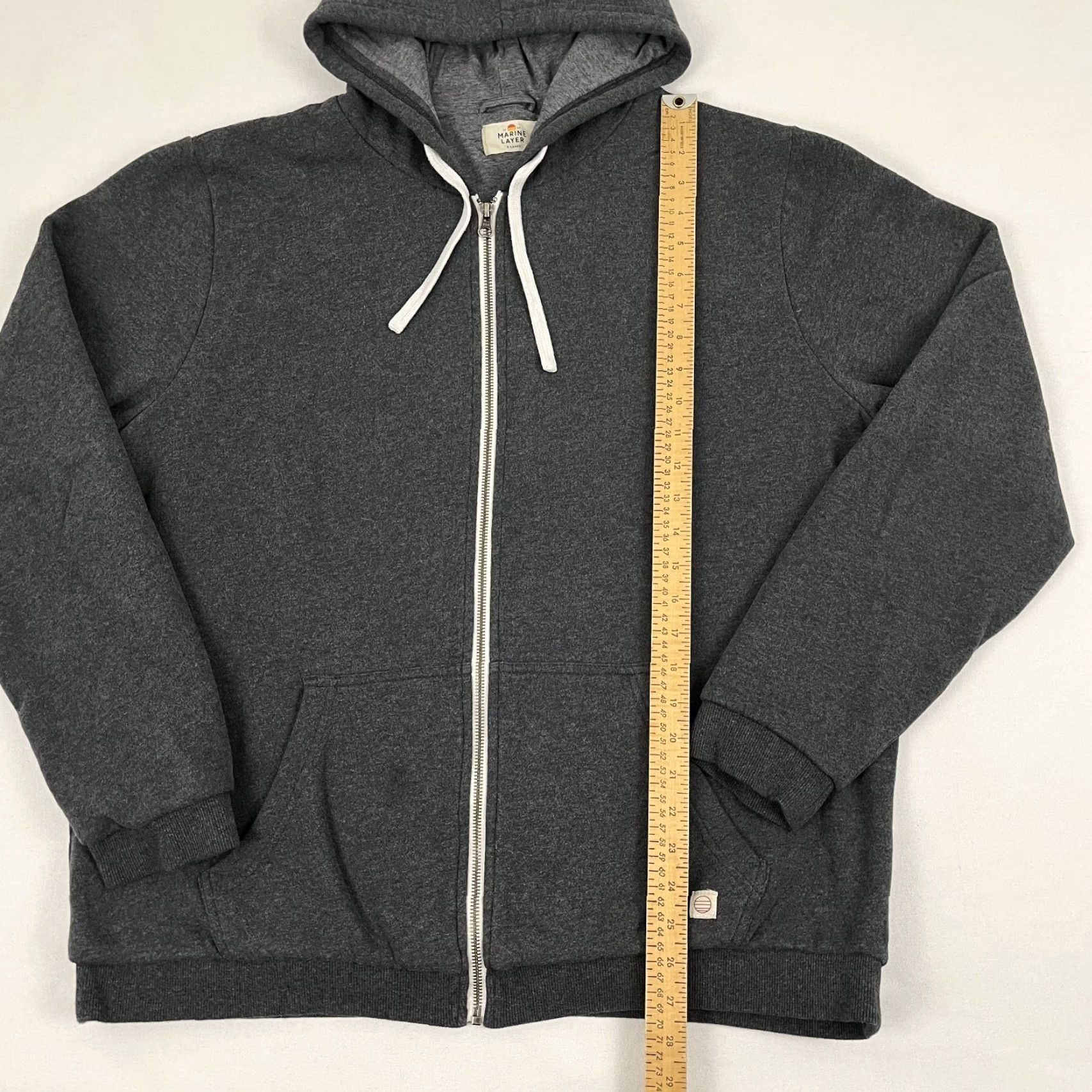 Marine Layer Marine Layer Jacket Mens XL Hoodie Sweatshirt Full Zip Lined Gray Casual Active Winter Spring Fall Outdoor Classic Handcrafted? No Sigh. Size US XL / EU 56 / 4 - 4 Thumbnail