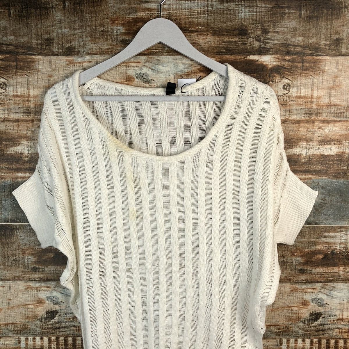 Homespun Knitwear × Japanese Brand D-Loop White Knitwear #A1660 Size M / US 6-8 / IT 42-44 - 5 Thumbnail