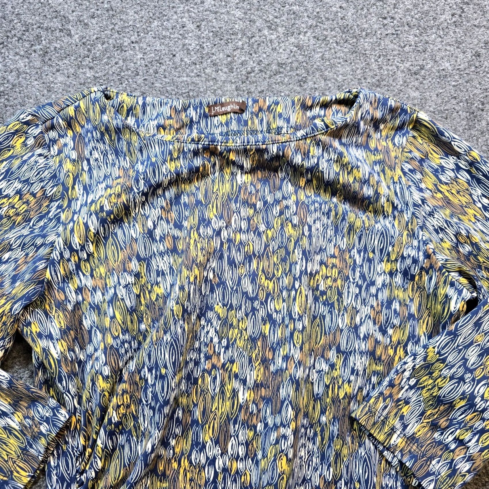 J.McLaughlin J McLaughlin Dress Womens XS Blue Green Catalina Cloth Stretch Casual Capsule Blue Womens Dress XS Size XS / US 0-2 / IT 36-38 - 2 Thumbnail