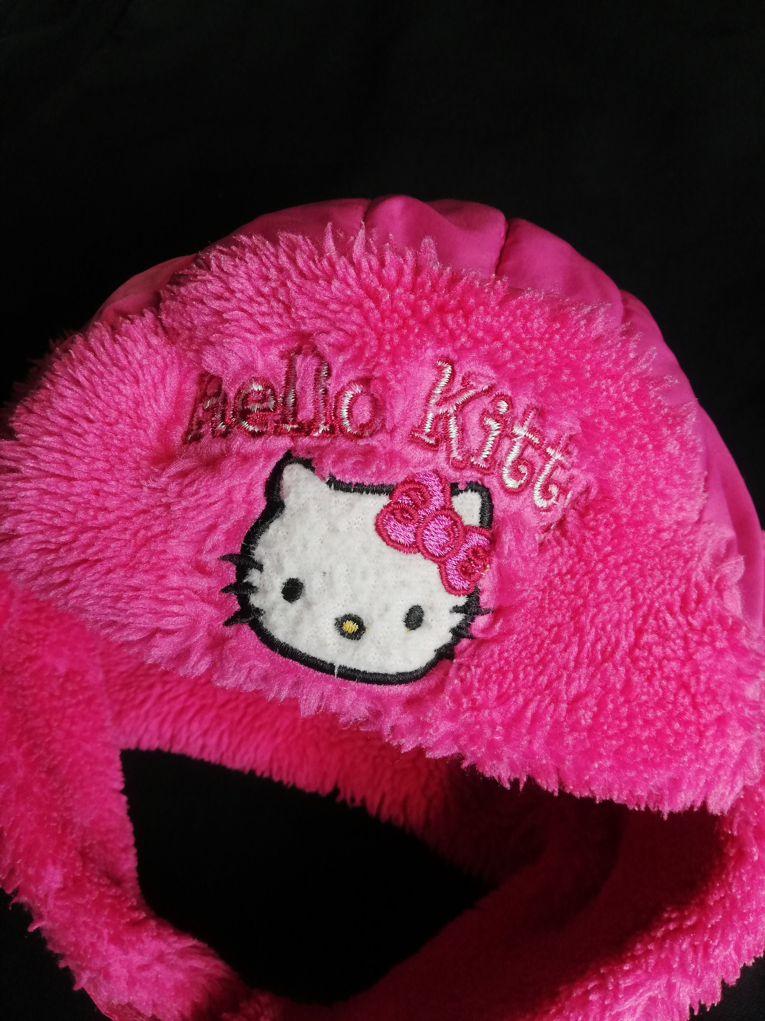 Anime Hello Kitty y2k Aviator Trapper Hat Faux Fur Pink Size ONE SIZE - 3 Thumbnail