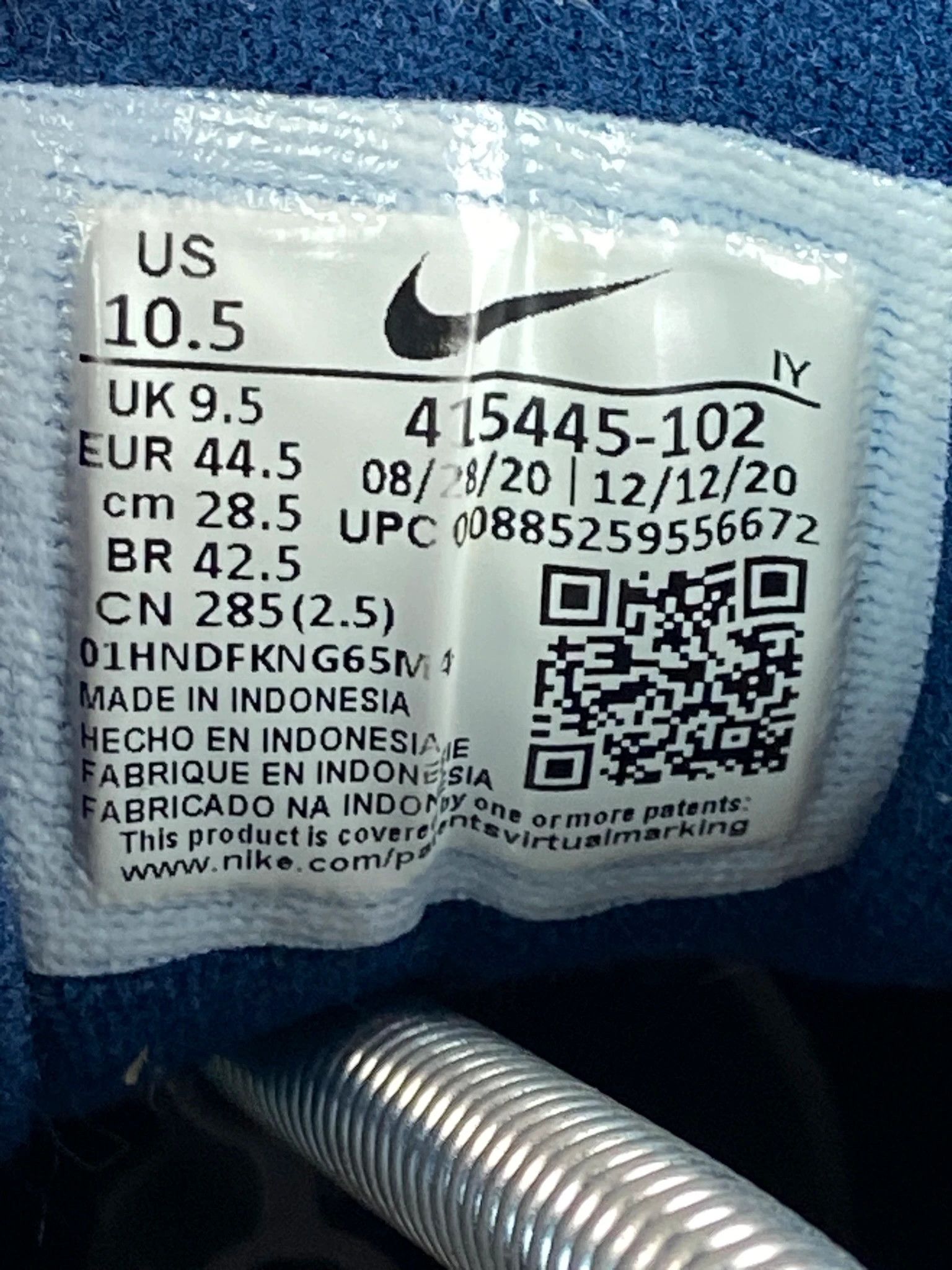 Nike Nike White Sport Sneakers Size EU 44.5 Size US 11.5 / EU 44-45 - 8 Thumbnail