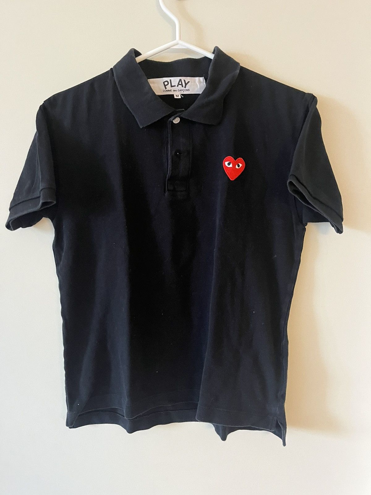 Comme Des Garcons Play Comme Des Garcons PLAY Black Heart Polo AZ T006 Grailed