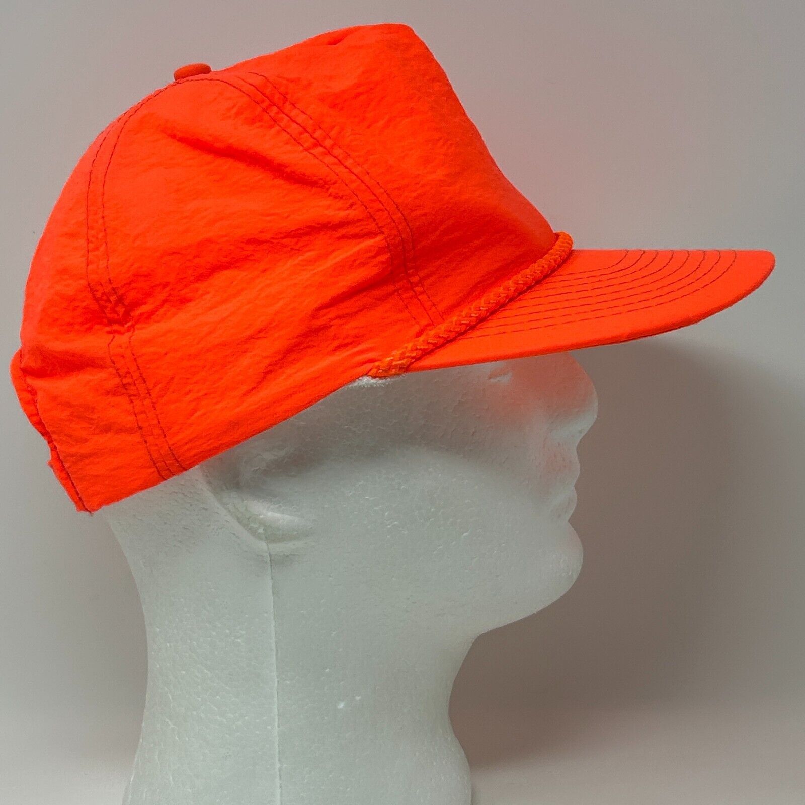 Vintage Vintage 90s Blank Hat Baseball Cap Roping Rope Blaze Orange Size ONE SIZE - 7 Thumbnail