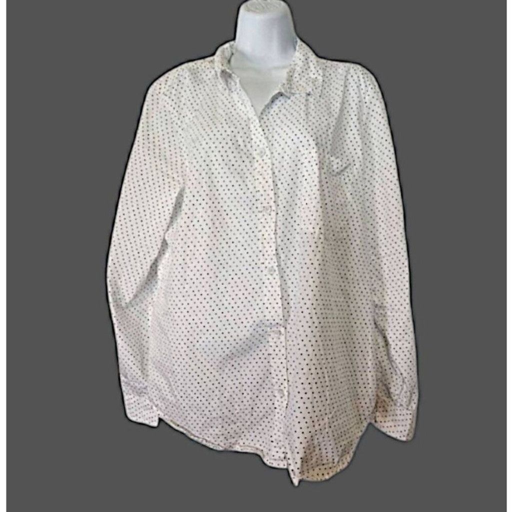 American Eagle Outfitters American Eagle Black and White Blouse Size L / US 10 / IT 46 - 1 Thumbnail