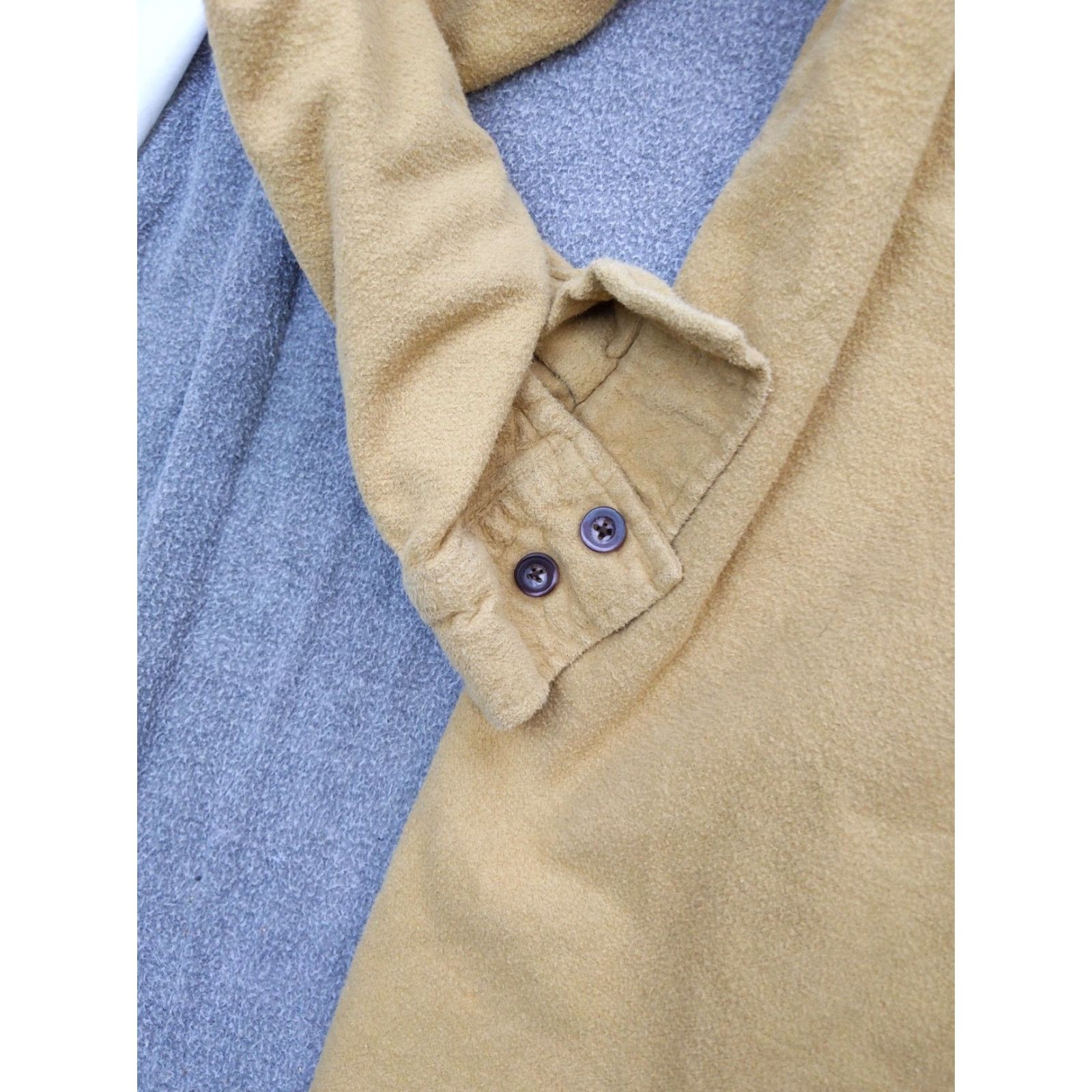 Vintage VINTAGE Northwest Winterweight Shirt Mens XL Beige Fleece Heavyweight Button Up Workwear Size US XL / EU 56 / 4 - 4 Thumbnail