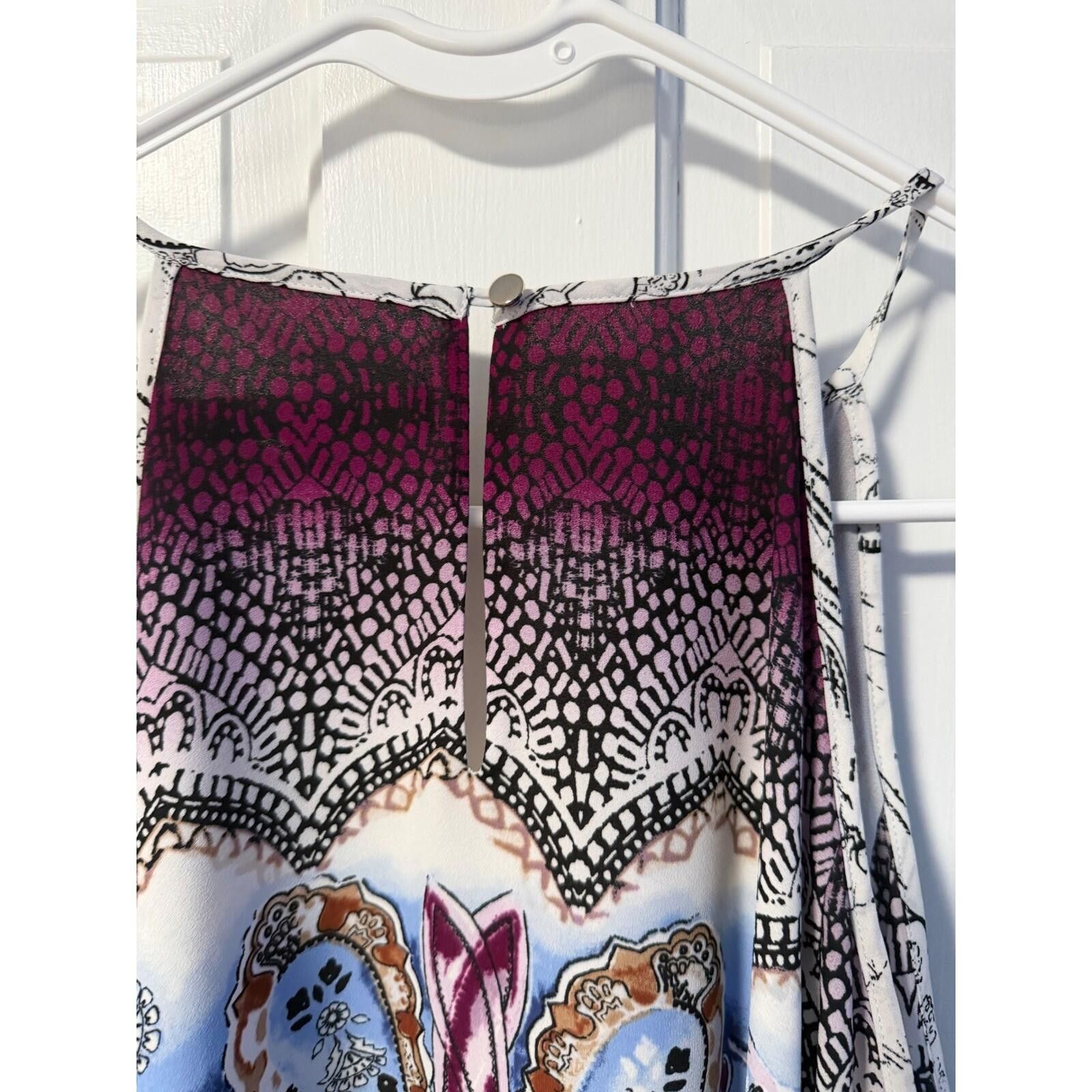 Other White House Black Market Cold Shoulder Top 4P Blue Paisley Size S / US 4 / IT 40 - 9 Thumbnail