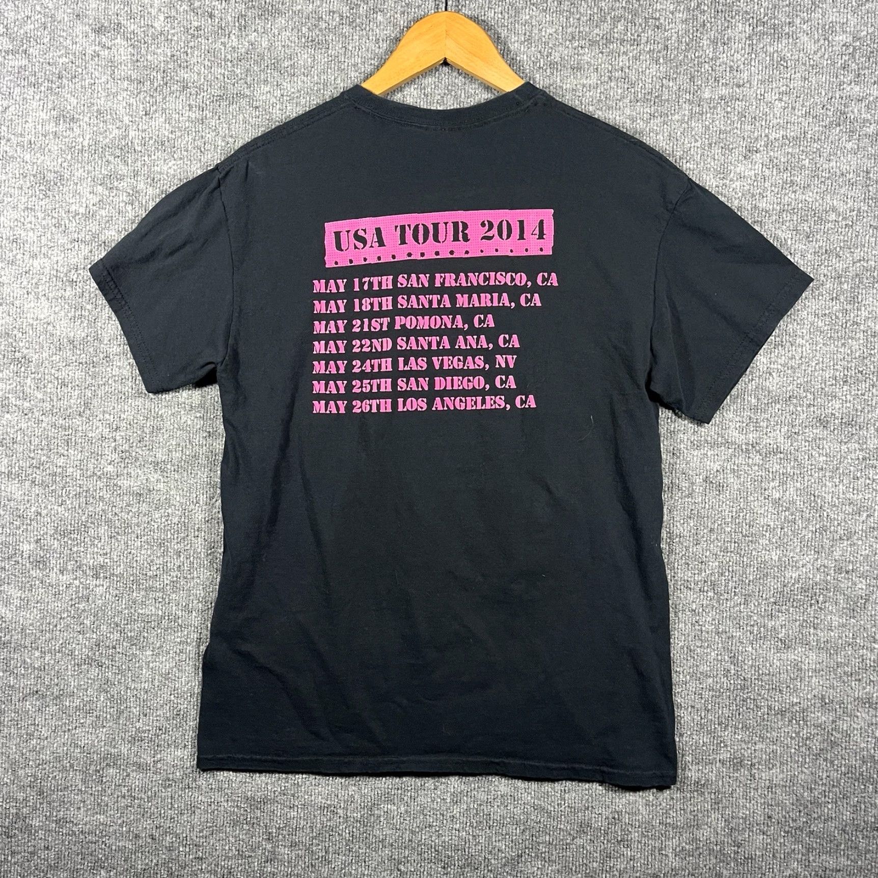 Gildan VINTAGE Peter And The Test Tube Babies T Shirt Tour 2014 Punk Rock Band Merch Medium Black Mens M Vtg Size US M / EU 48-50 / 2 - 3 Thumbnail