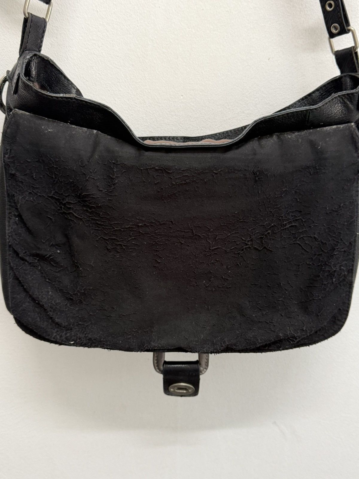 Leather Archive Slouchy Endlich Leather Buckle Bag - Black Crossbody Size ONE SIZE - 7 Thumbnail