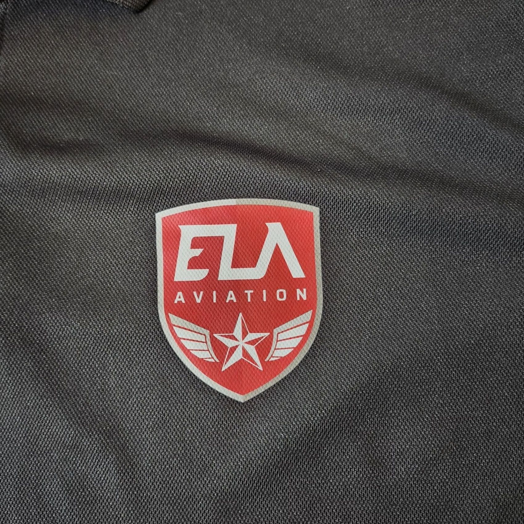 Vintage Aviation Polo Shirt Mens XL Black Helicopter Graphic Active Polo Shirt XYL? Size US XL / EU 56 / 4 - 5 Thumbnail