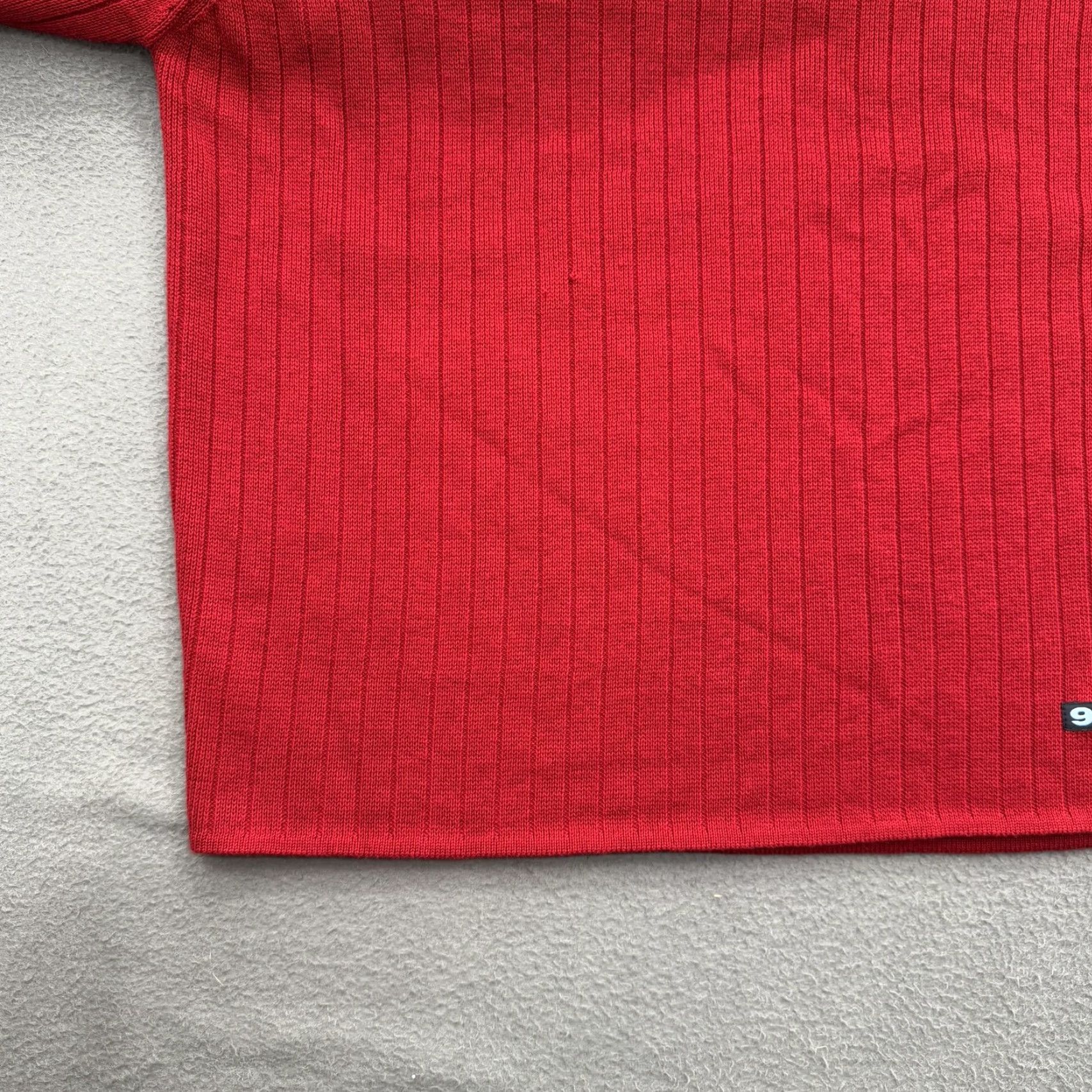 Abercrombie & Fitch VINTAGE Abercrombie & Fitch Sweater Mens XL Red Mock Neck Ribbed Stripe Long Sleeve Y2K Size US XL / EU 56 / 4 - 6 Thumbnail