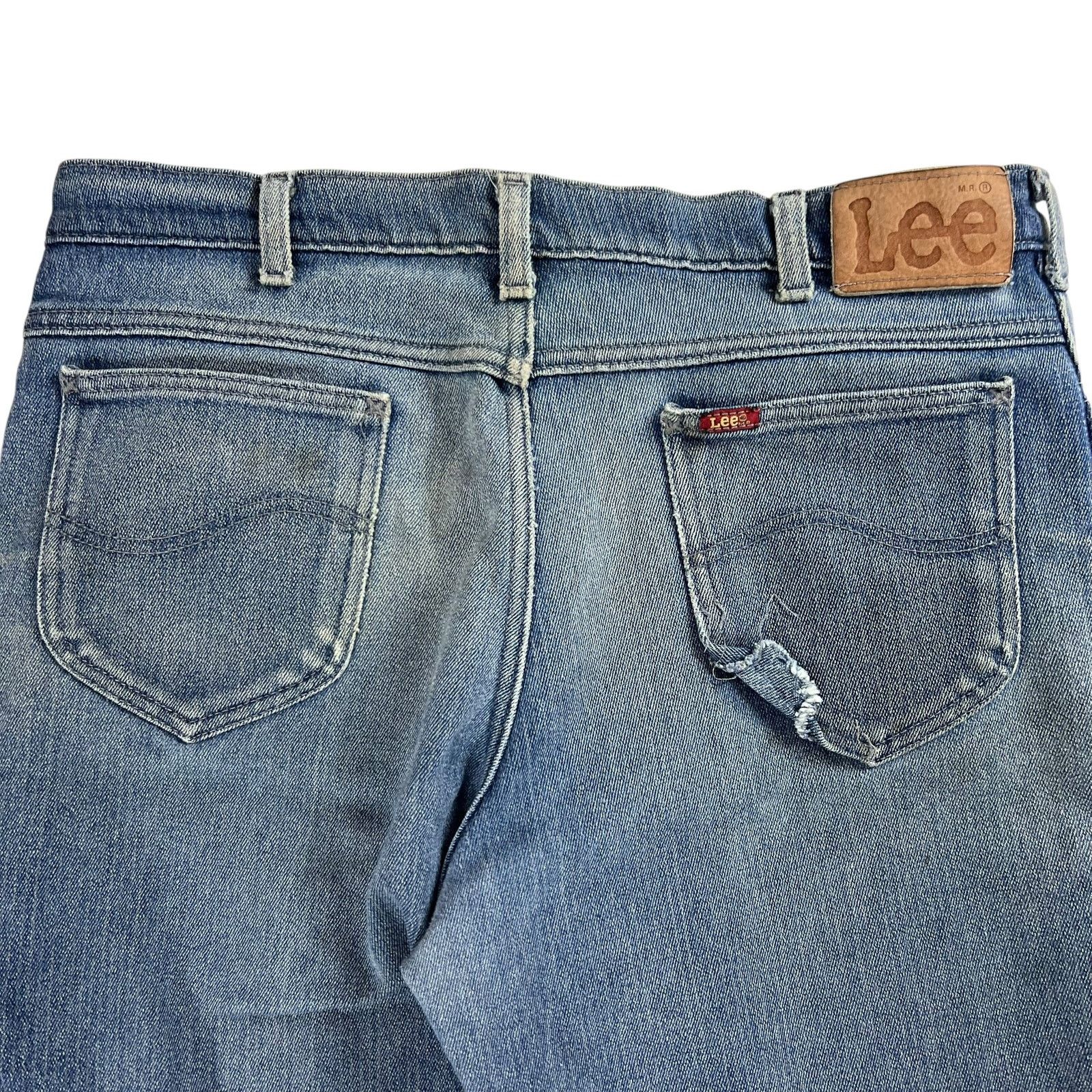 Lee × Vintage Vintage 90s Lee piped faded jeans (35x27) Size US 35 - 2 Thumbnail