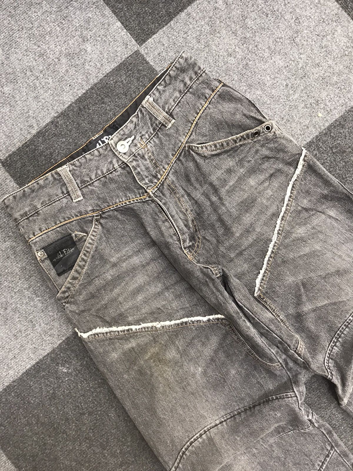 Japanese Brand DOUBLE EDGE Double Knee Baggy Light Jeans Size US 30 / EU 46 - 2 Thumbnail