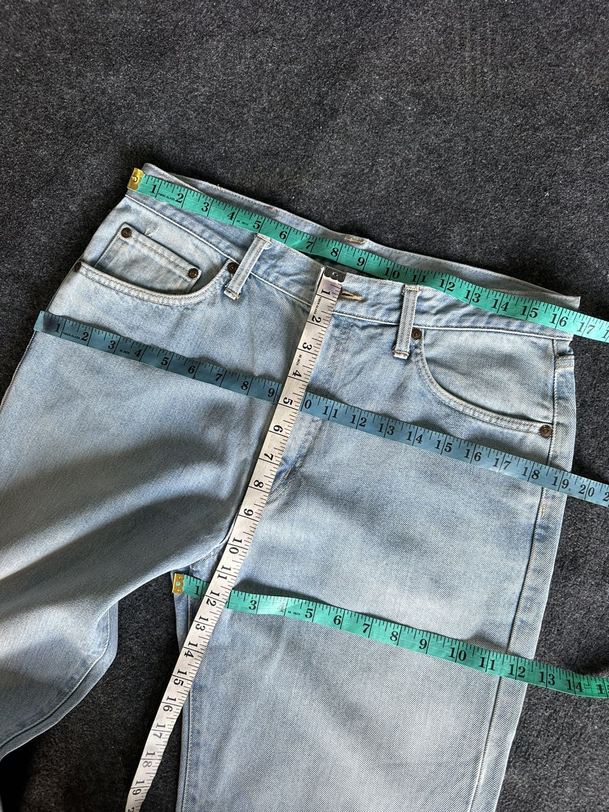 Edwin Vintage Edwin 101 Made in Japan Baggy Faded Denim 33x31 D116 Size US 33 - 5 Thumbnail