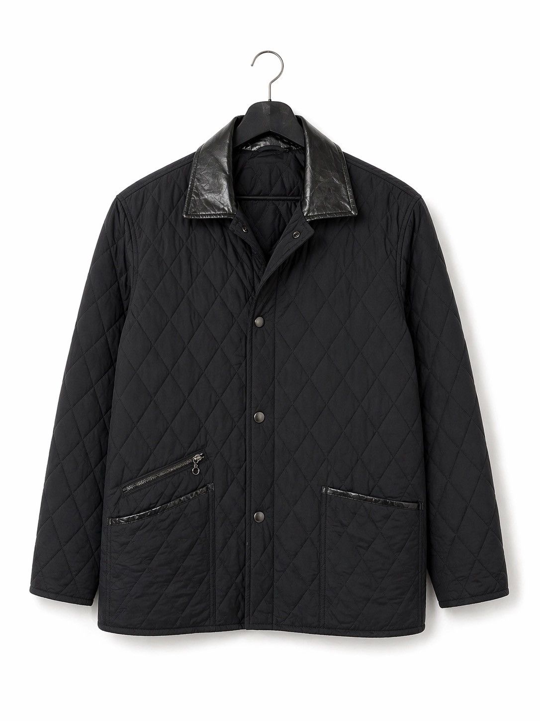 Salvatore Ferragamo Salvatore Ferragamo Black Quilted Jacket Luxury Outerwear Size XXL / US 16-18 / IT 52-54 - 1 Thumbnail