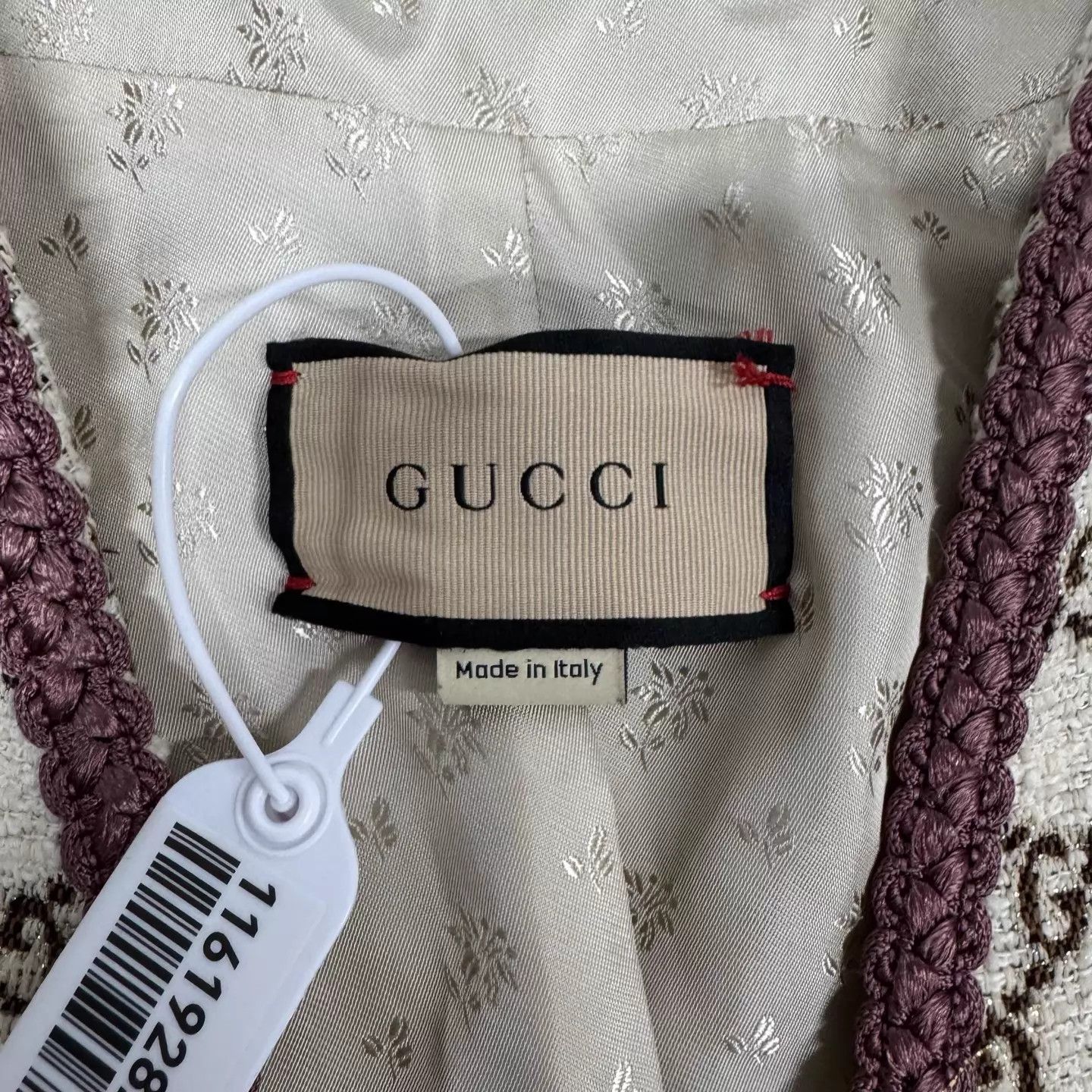 Gucci Gucci GG Allover Braided Trim Cardigan 40 Like New Size S / US 4 / IT 40 - 5 Thumbnail