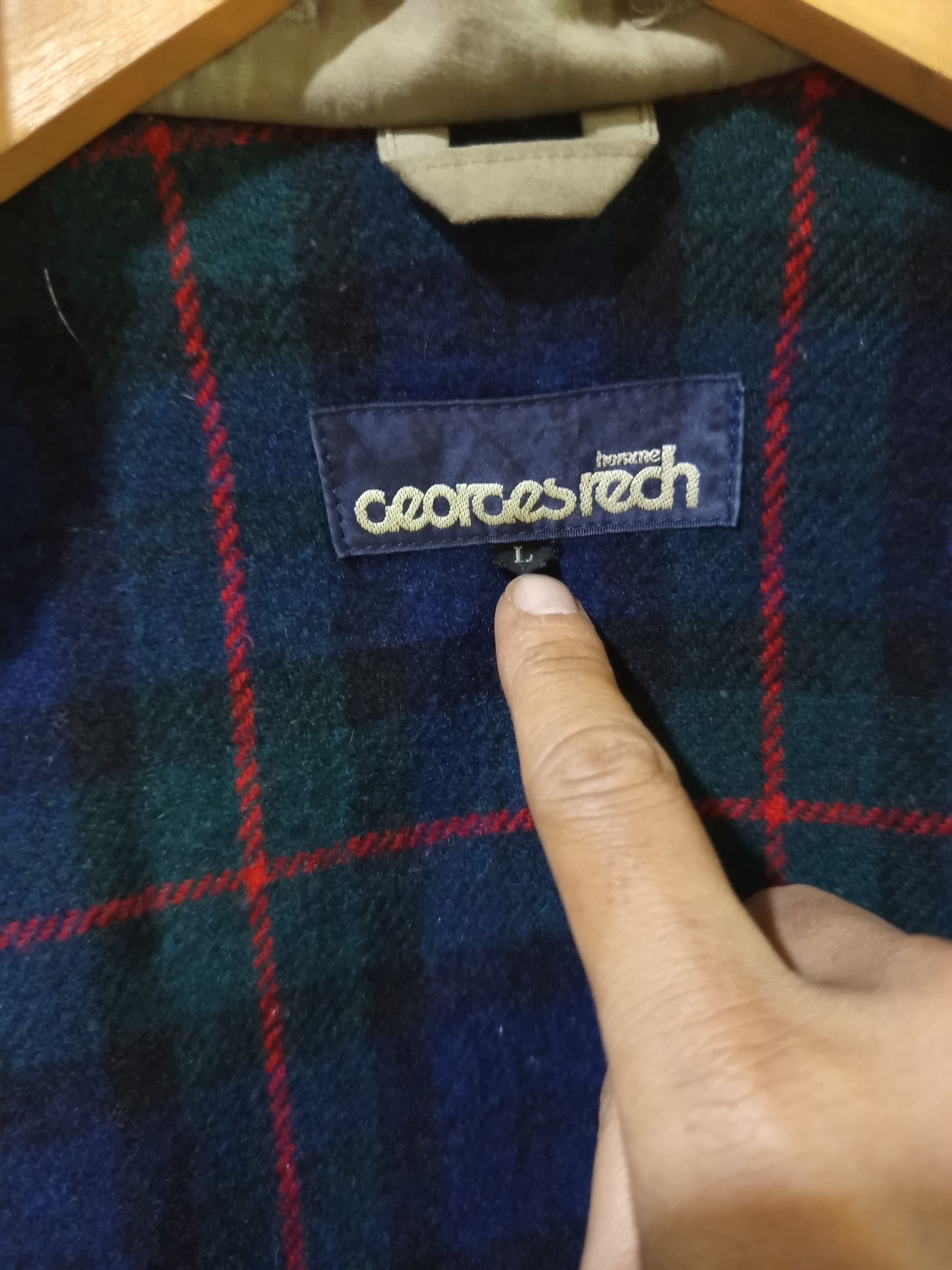 Vintage Georges Rech Homme Jacket Detachable Collar Size US L / EU 52-54 / 3 - 10 Thumbnail