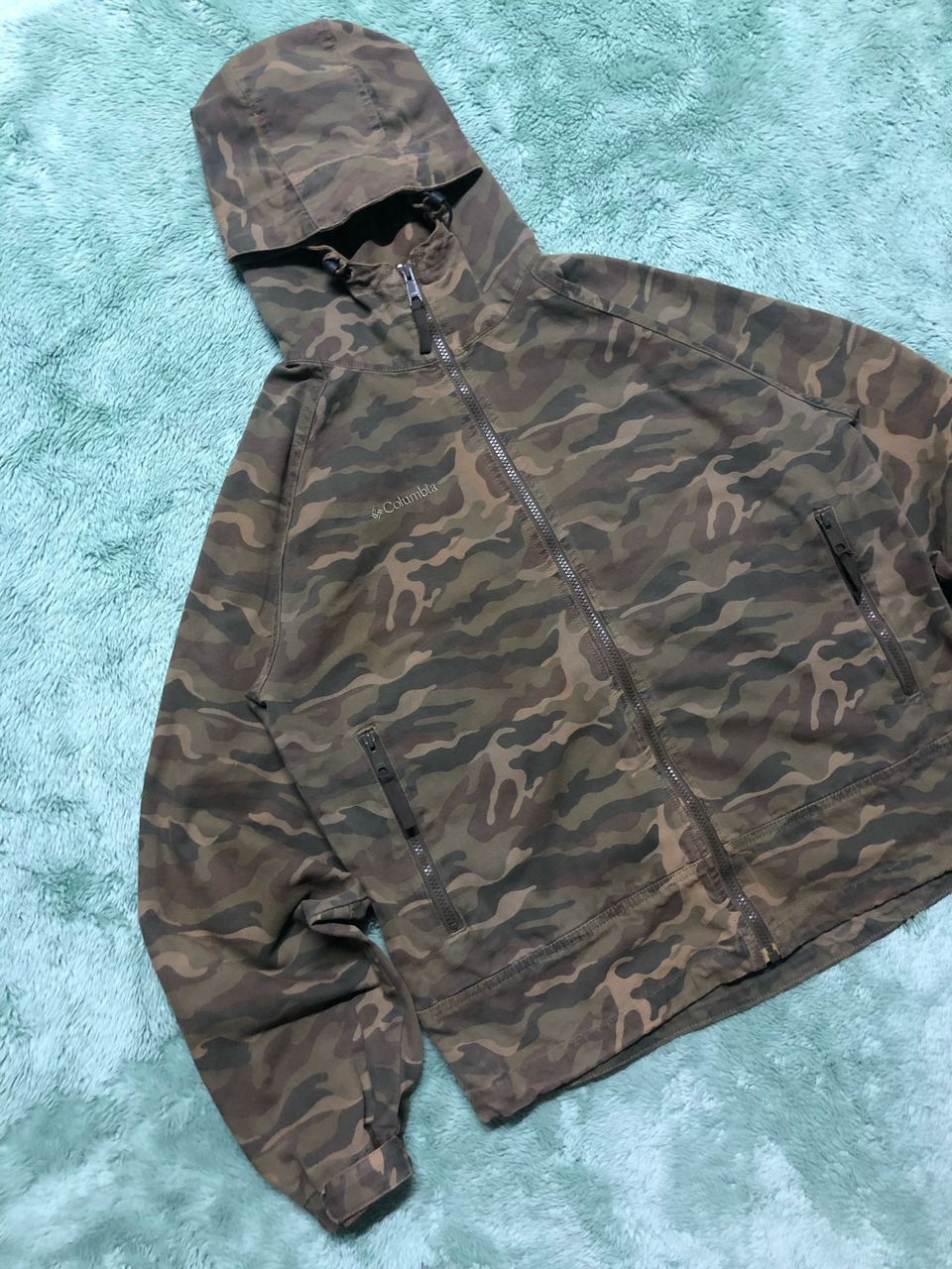 Columbia × Vintage VINTAGE COLUMBIA CAMOUFLAGE HOODED JACKET GOPCORE Size US M / EU 48-50 / 2 - 6 Thumbnail
