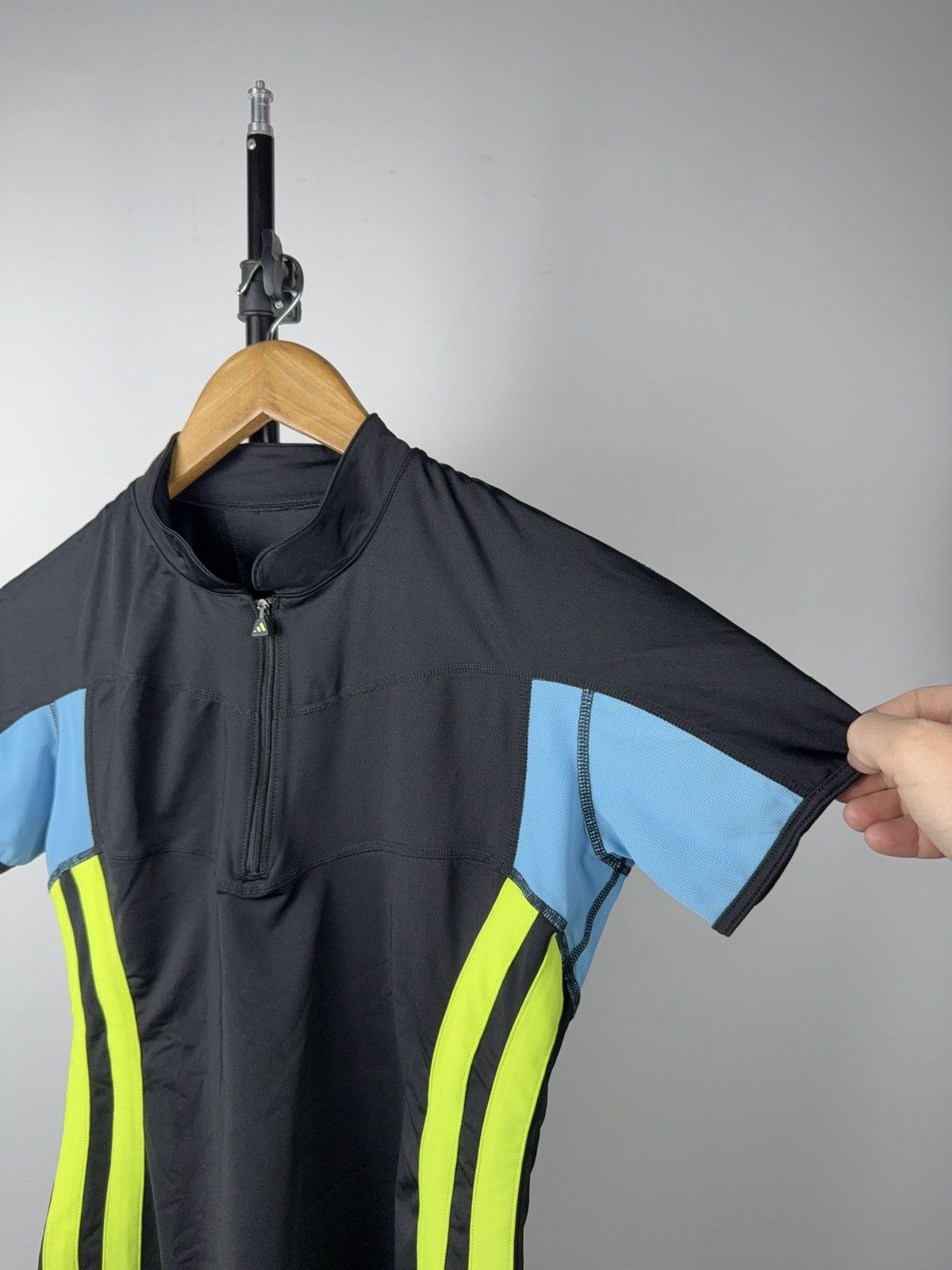 Adidas 90s Adidas Cycling Jersey 1/4 Zip Performance Bike Top Size M / US 6-8 / IT 42-44 - 5 Thumbnail