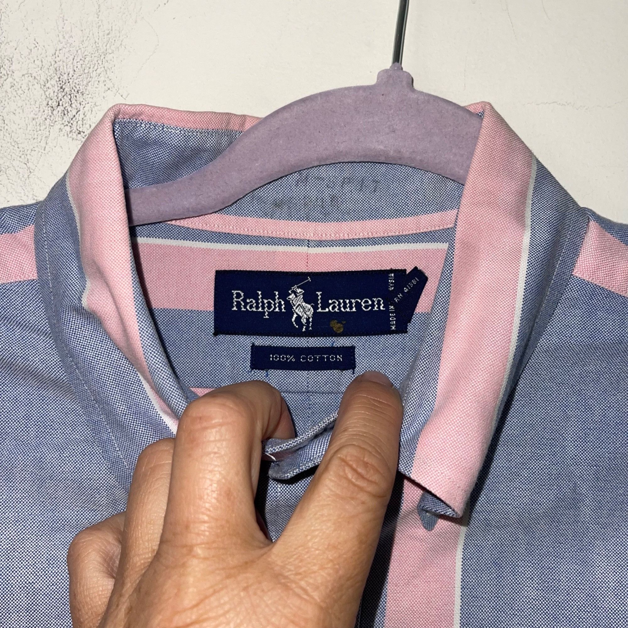 Ralph Lauren Ralph Lauren Vintage Mens Shirt Size 34 Blue Striped Size US XXS / EU 40 - 4 Thumbnail