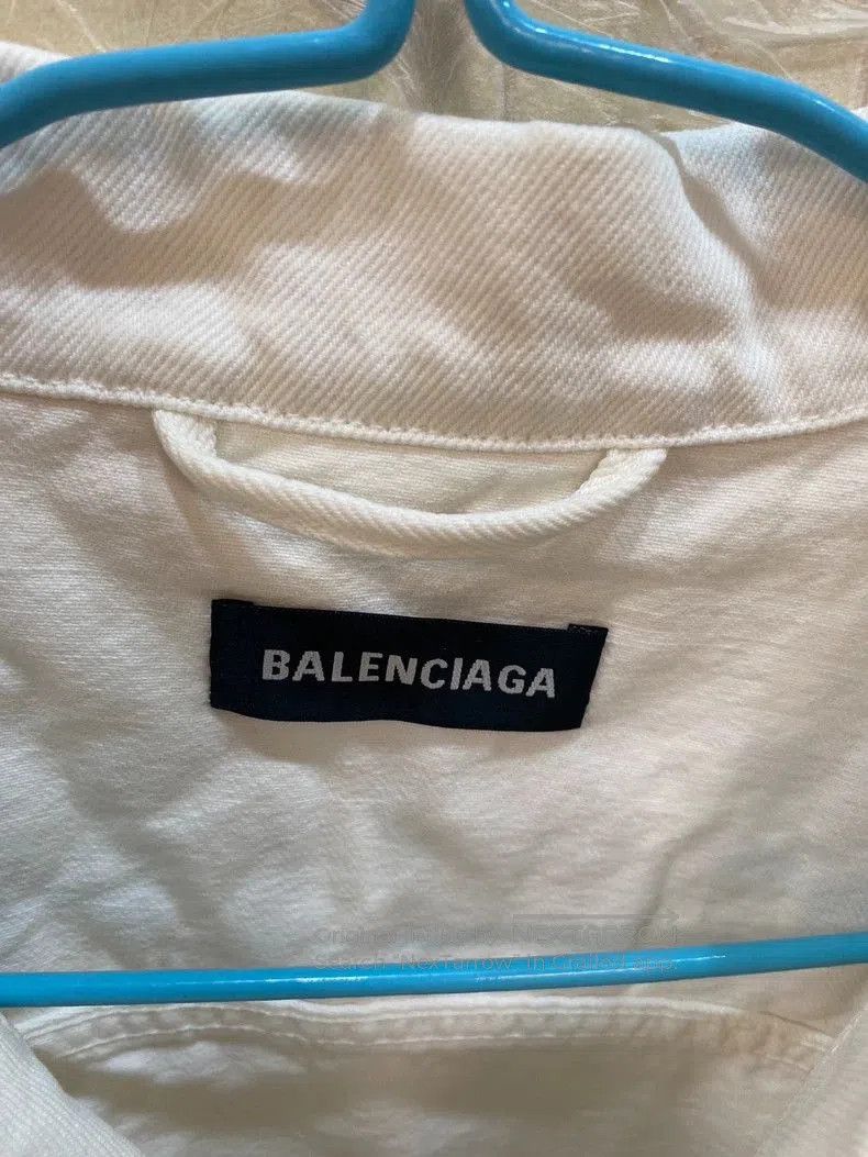 Balenciaga Balenciaga Logo Print Denim Jacket. Size US M / EU 48-50 / 2 - 3 Thumbnail